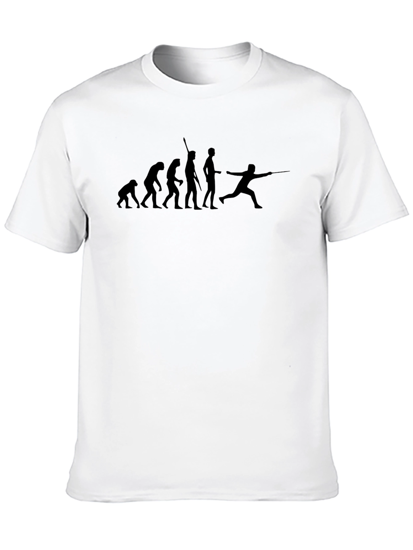 Evolution of Fencing T-Shirt - Black Graphic Tee
