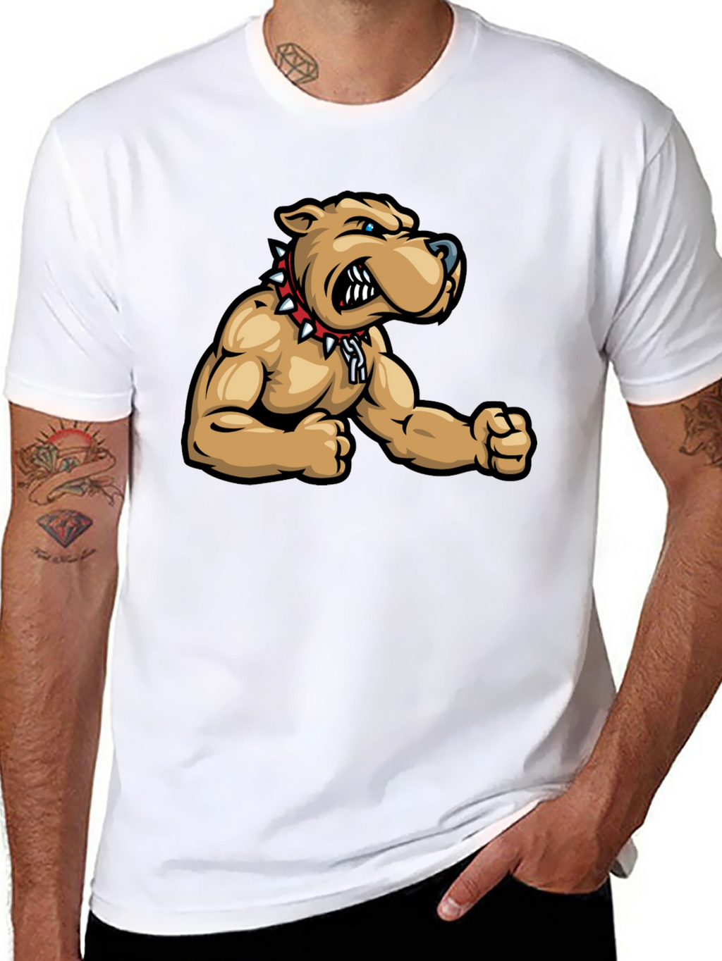 Cool Bulldog Graphic T-Shirt