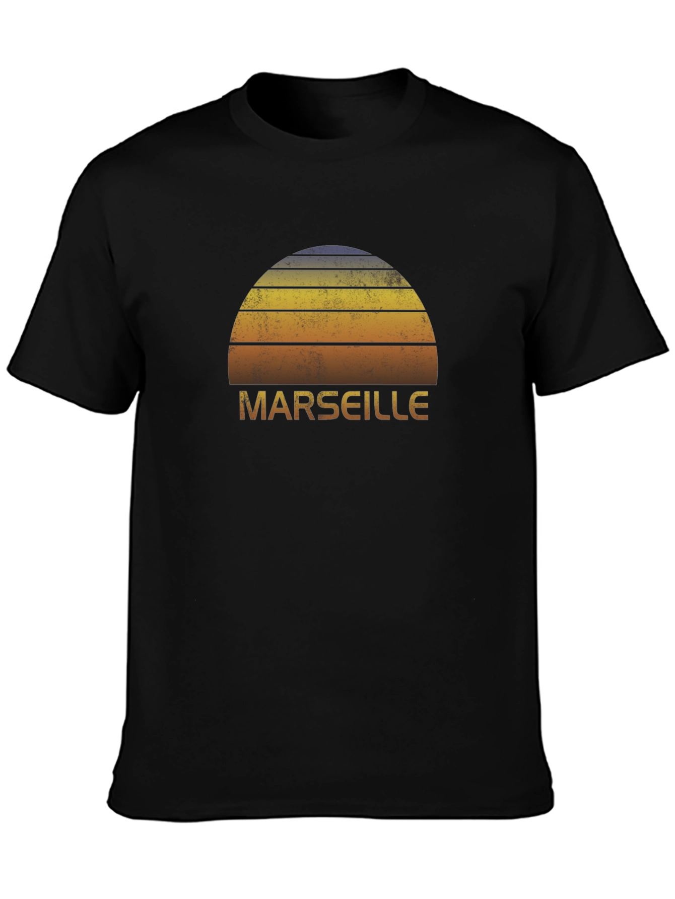 Vintage Marseille Sunset Graphic T-Shirt