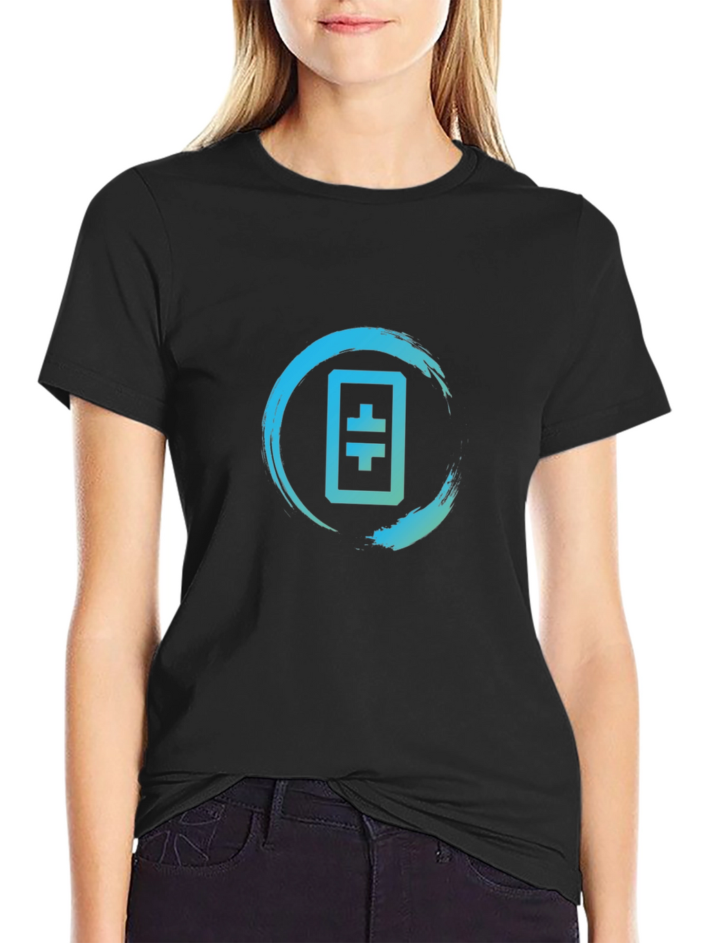 Theta Token Logo T-Shirt - Black Crypto Tee