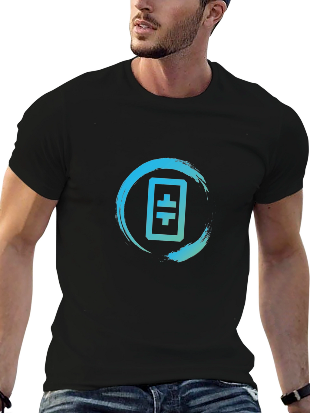 Theta Token Logo T-Shirt - Black Crypto Tee