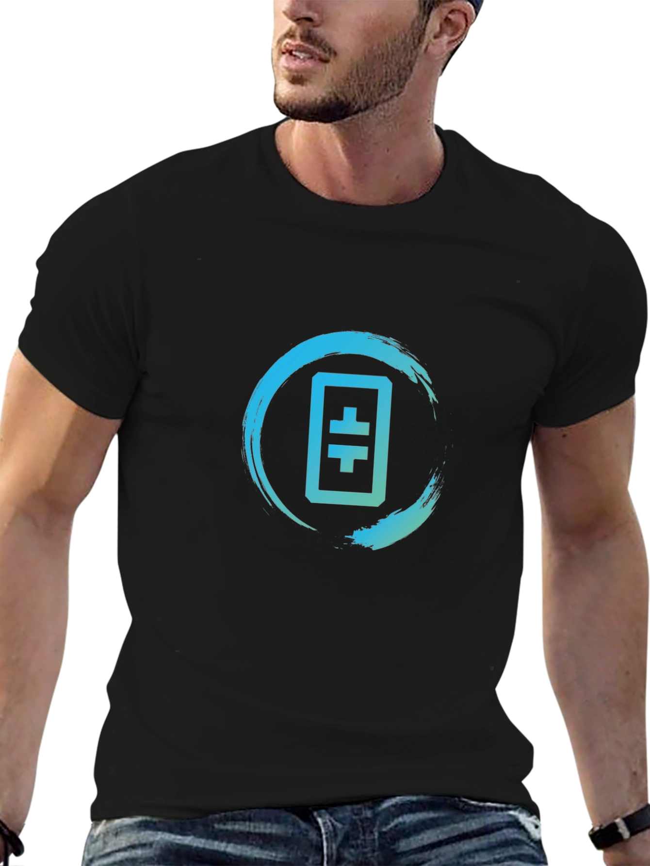 Theta Token Logo T-Shirt - Black Crypto Tee