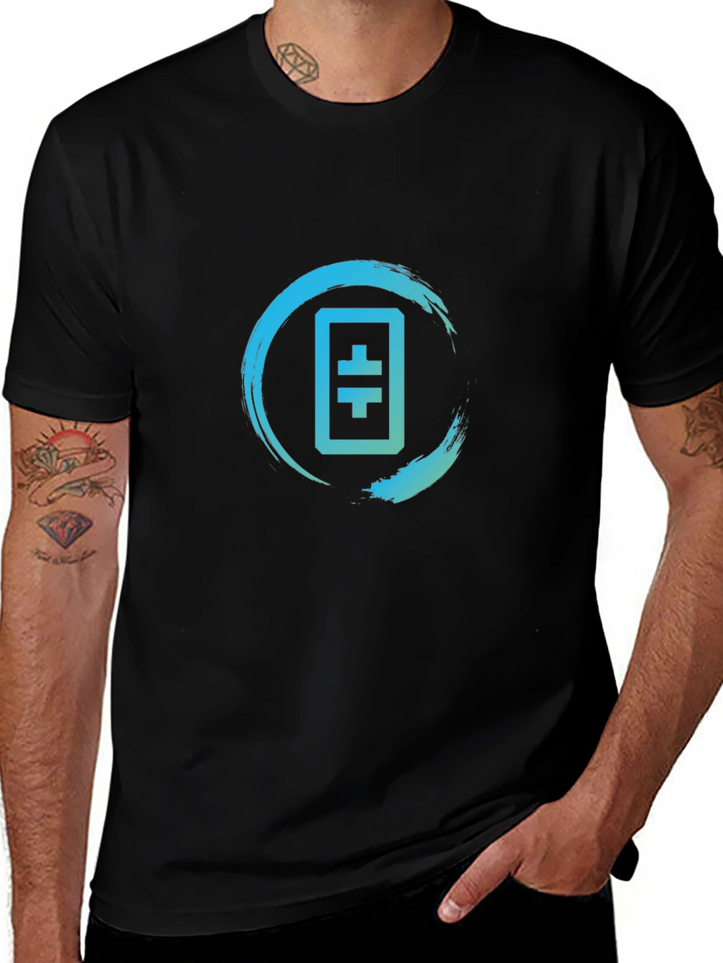 Theta Token Logo T-Shirt - Black Crypto Tee