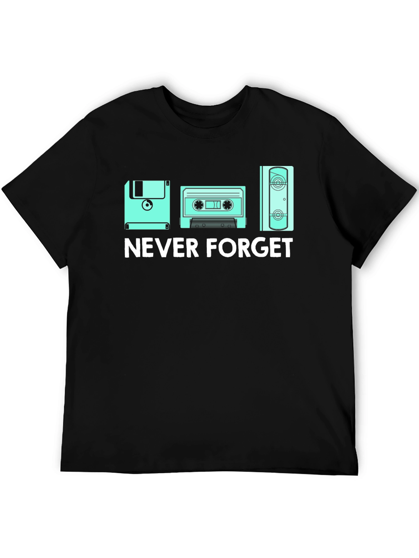 Never Forget Retro Tech T-Shirt