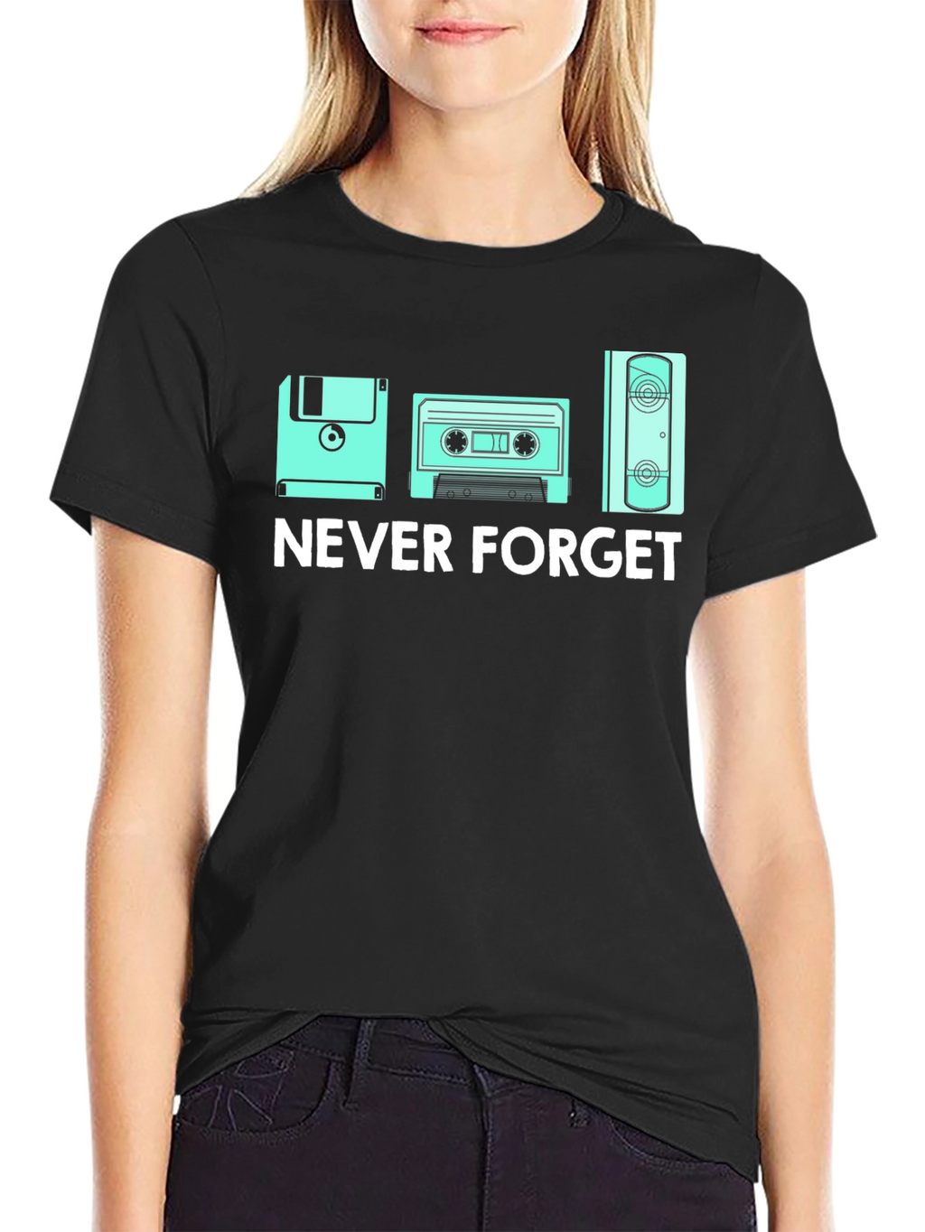 Never Forget Retro Tech T-Shirt