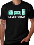 Never Forget Retro Tech T-Shirt