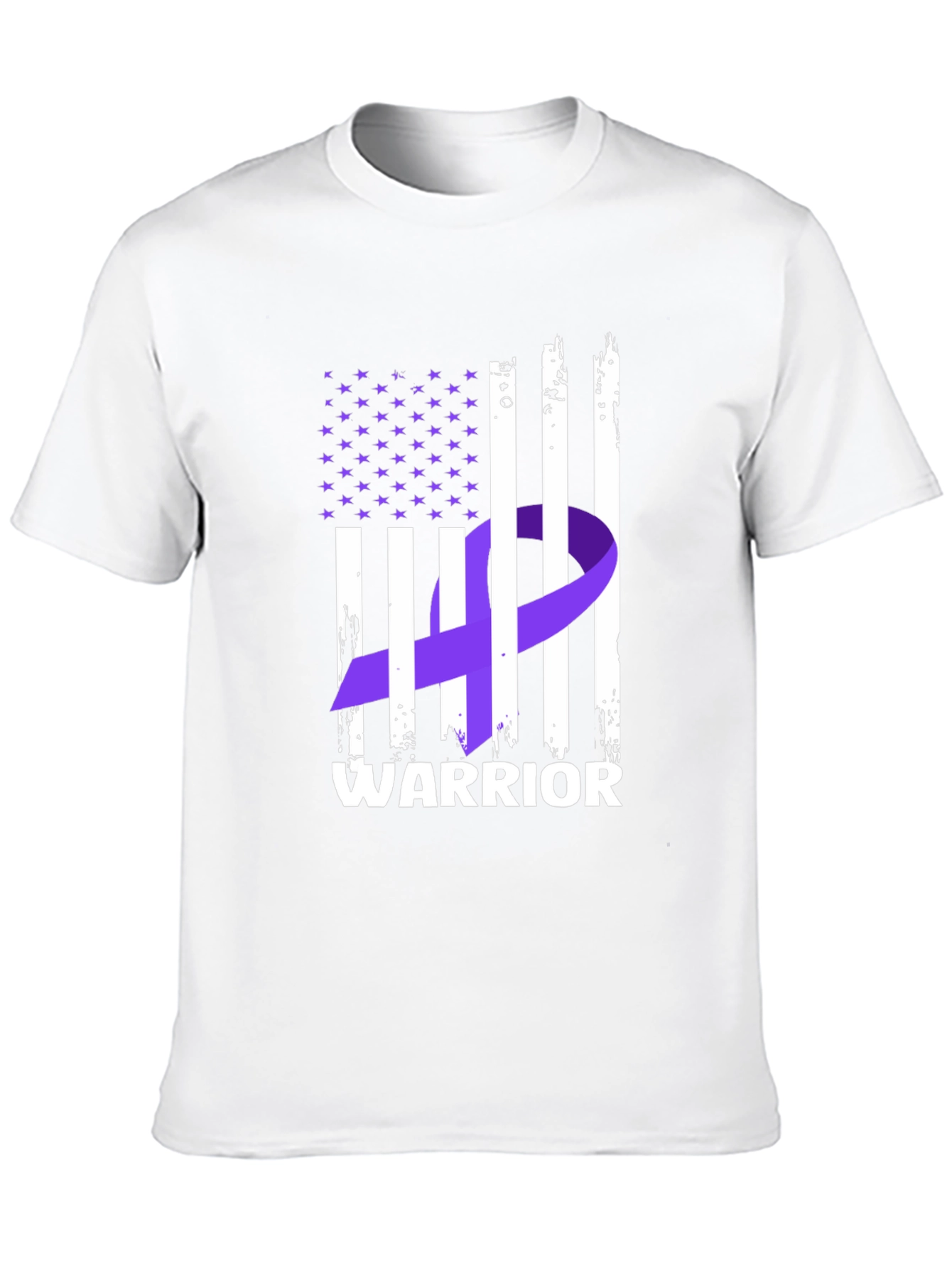 Warrior Ribbon Flag Graphic T-Shirt