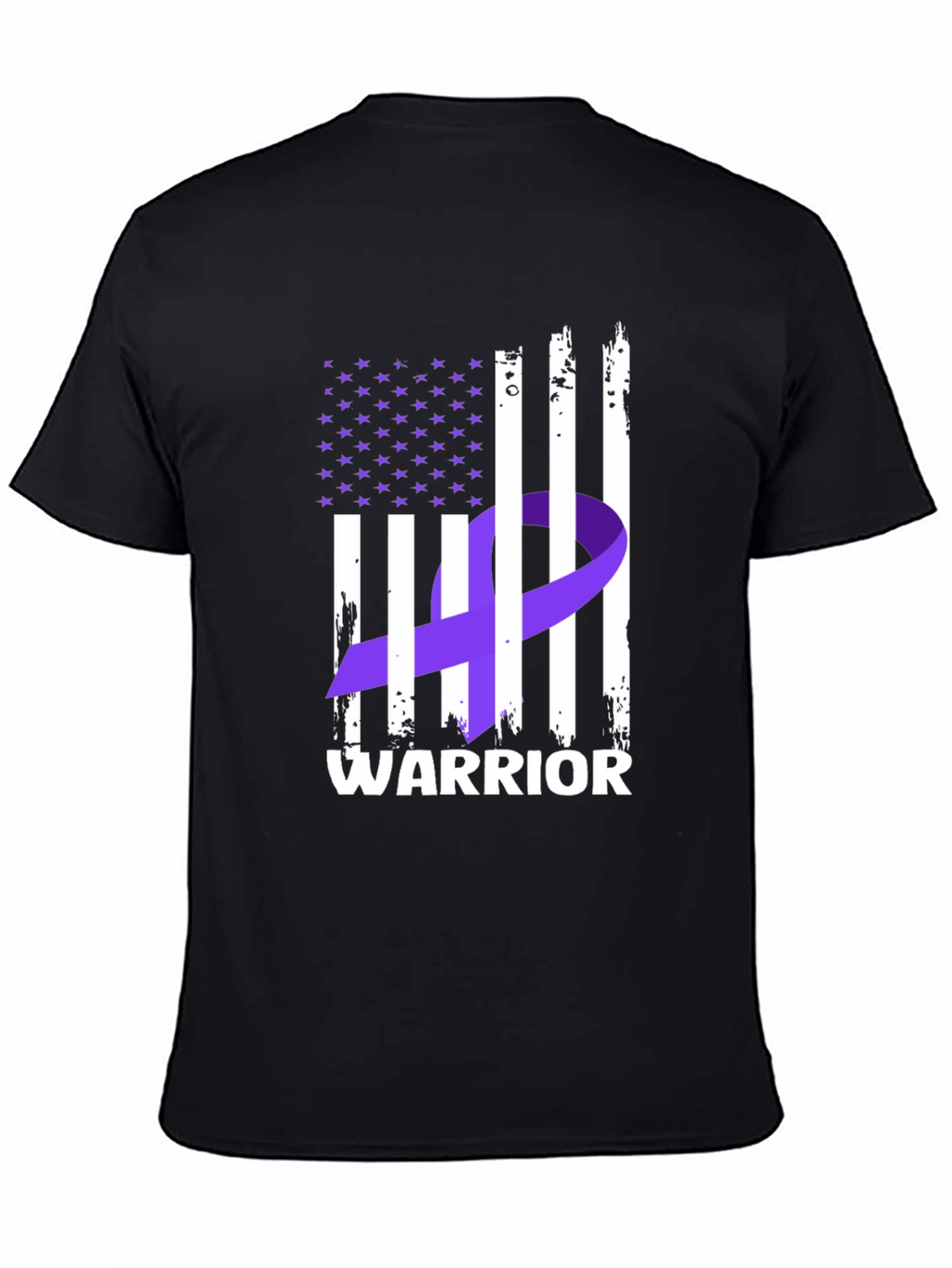 Warrior Ribbon Flag Graphic T-Shirt