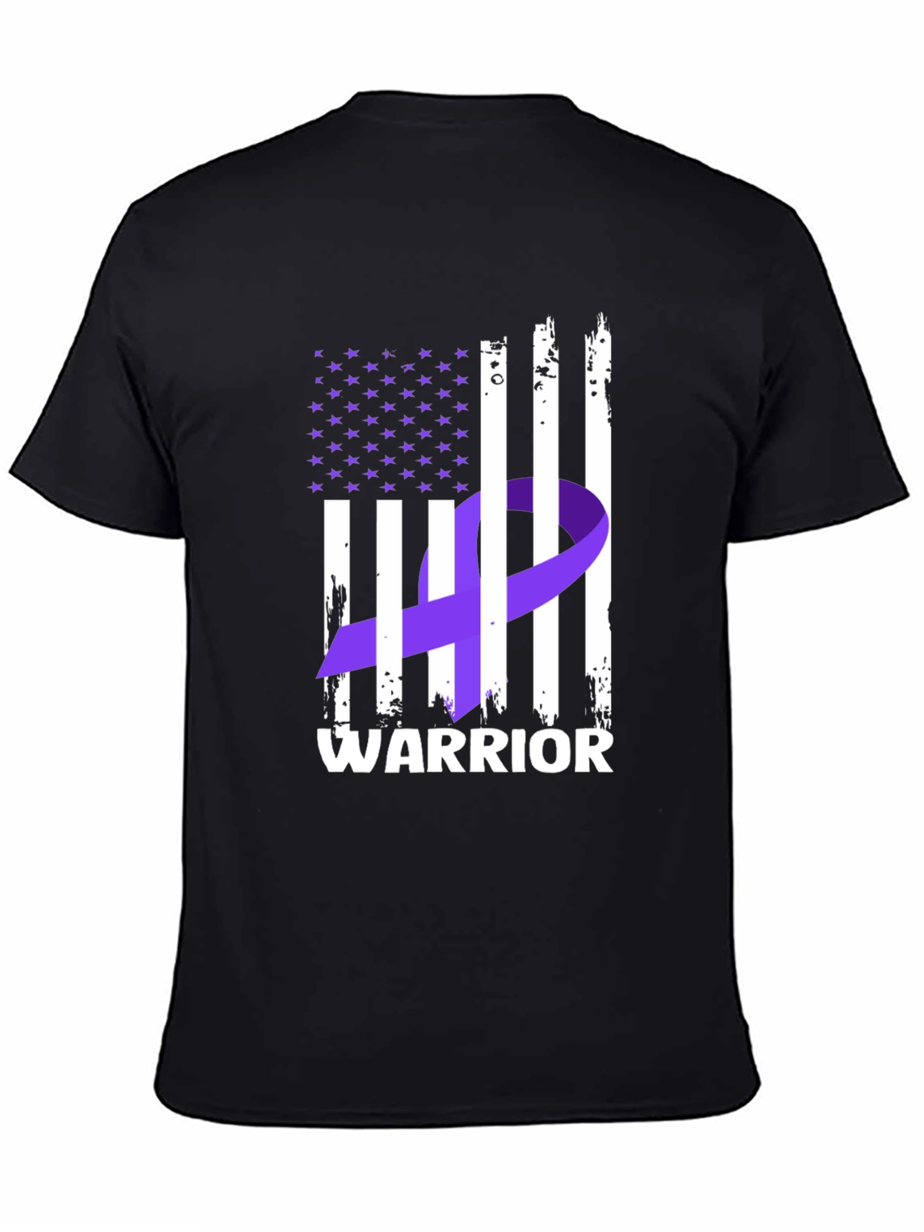 Warrior Ribbon Flag Graphic T-Shirt