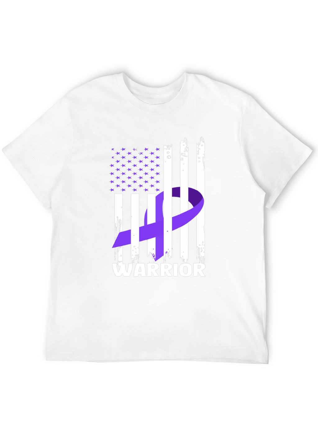Warrior Ribbon Flag Graphic T-Shirt