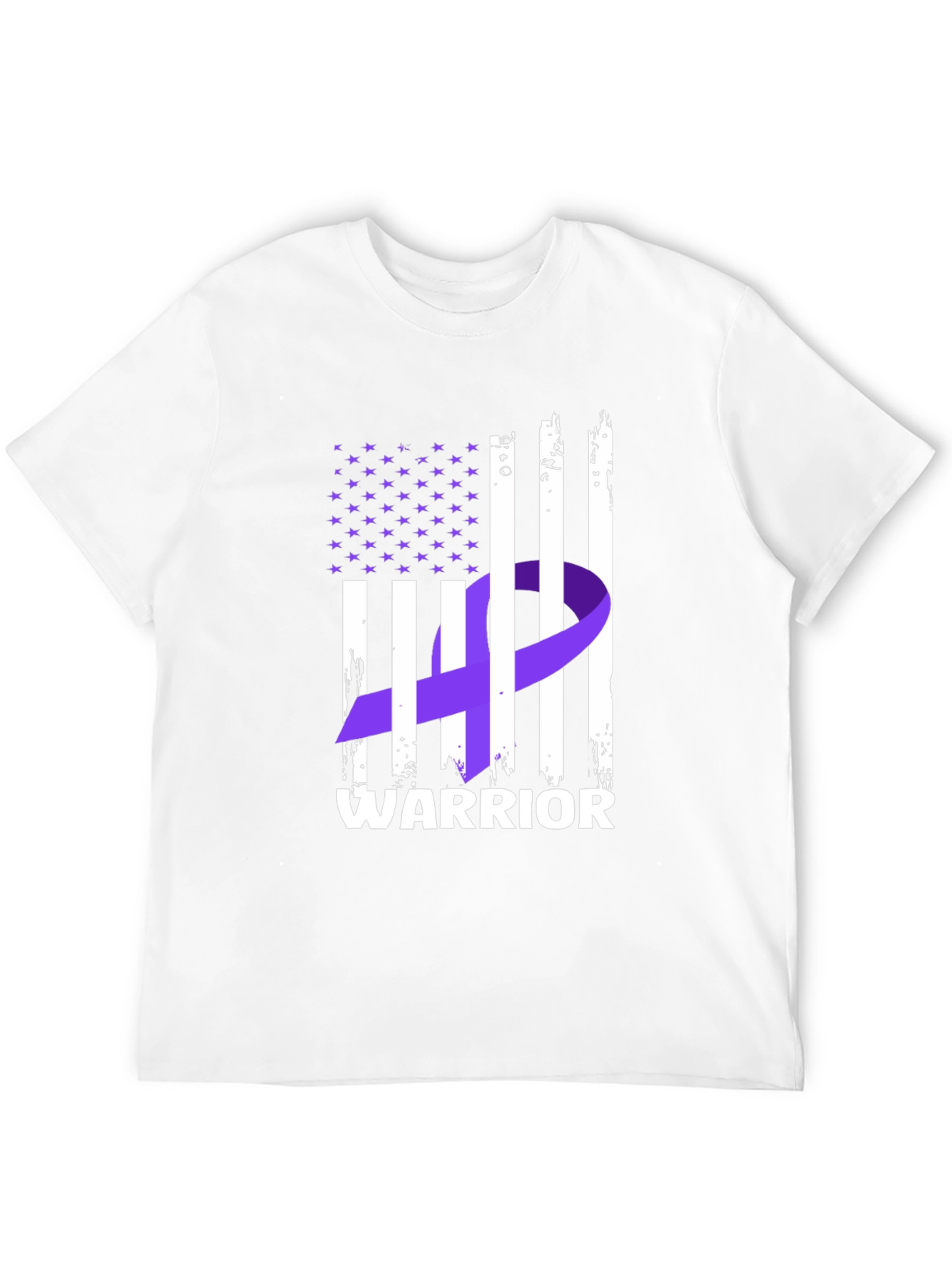 Warrior Ribbon Flag Graphic T-Shirt