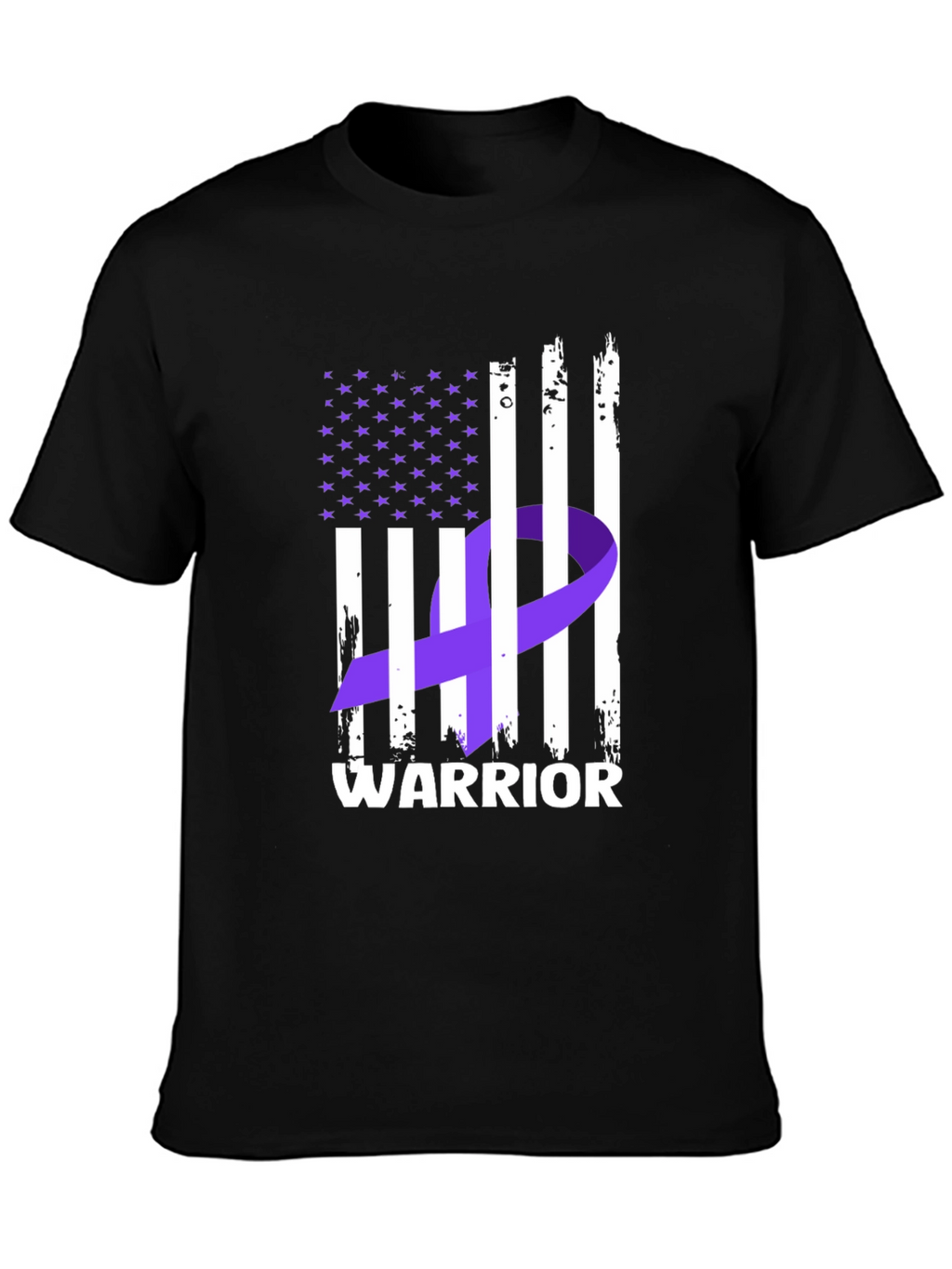 Warrior Ribbon Flag Graphic T-Shirt