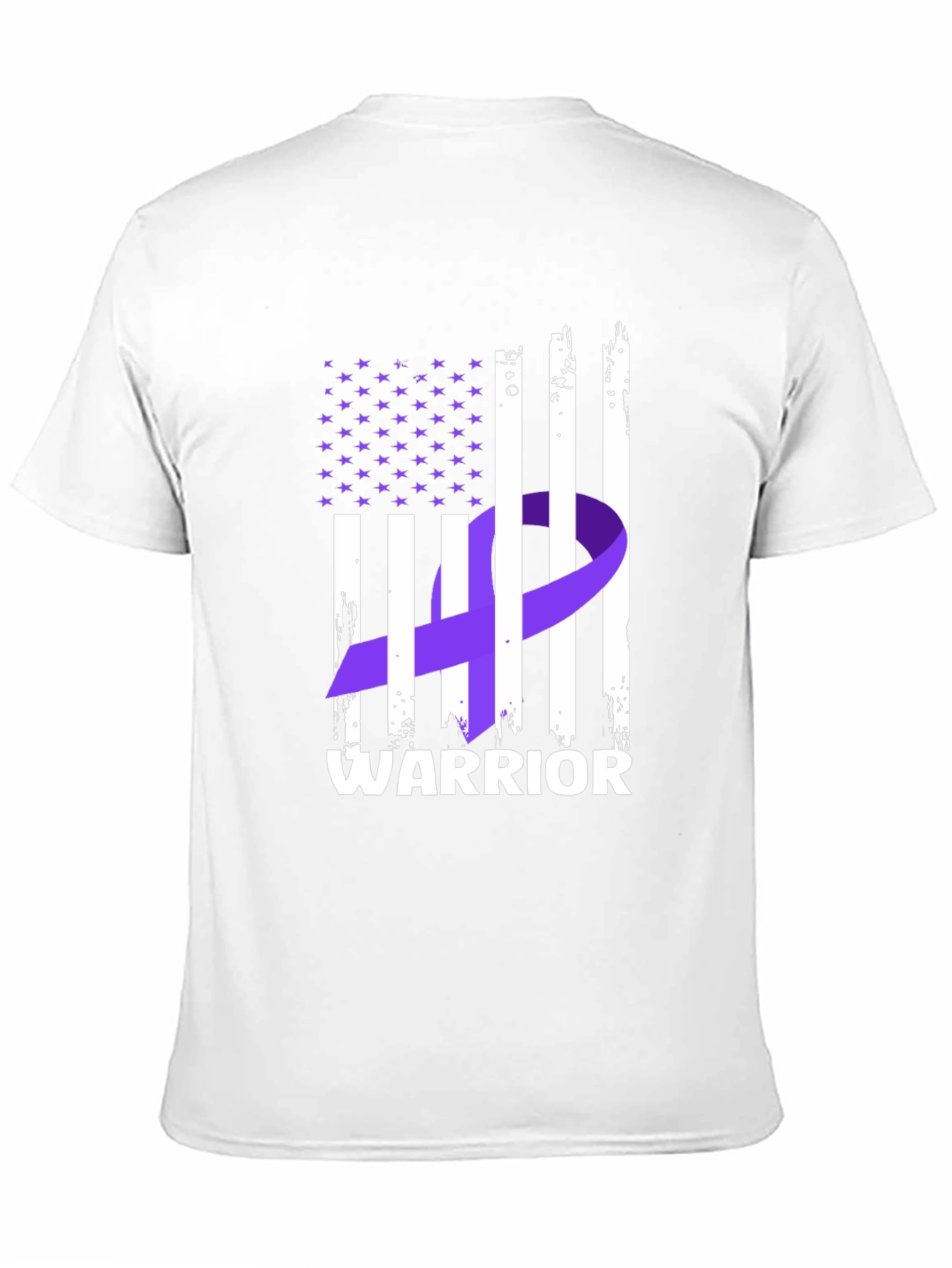 Warrior Ribbon Flag Graphic T-Shirt