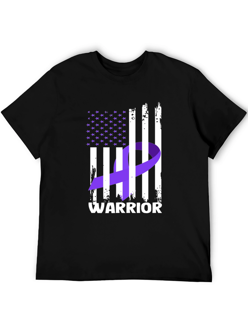 Warrior Ribbon Flag Graphic T-Shirt