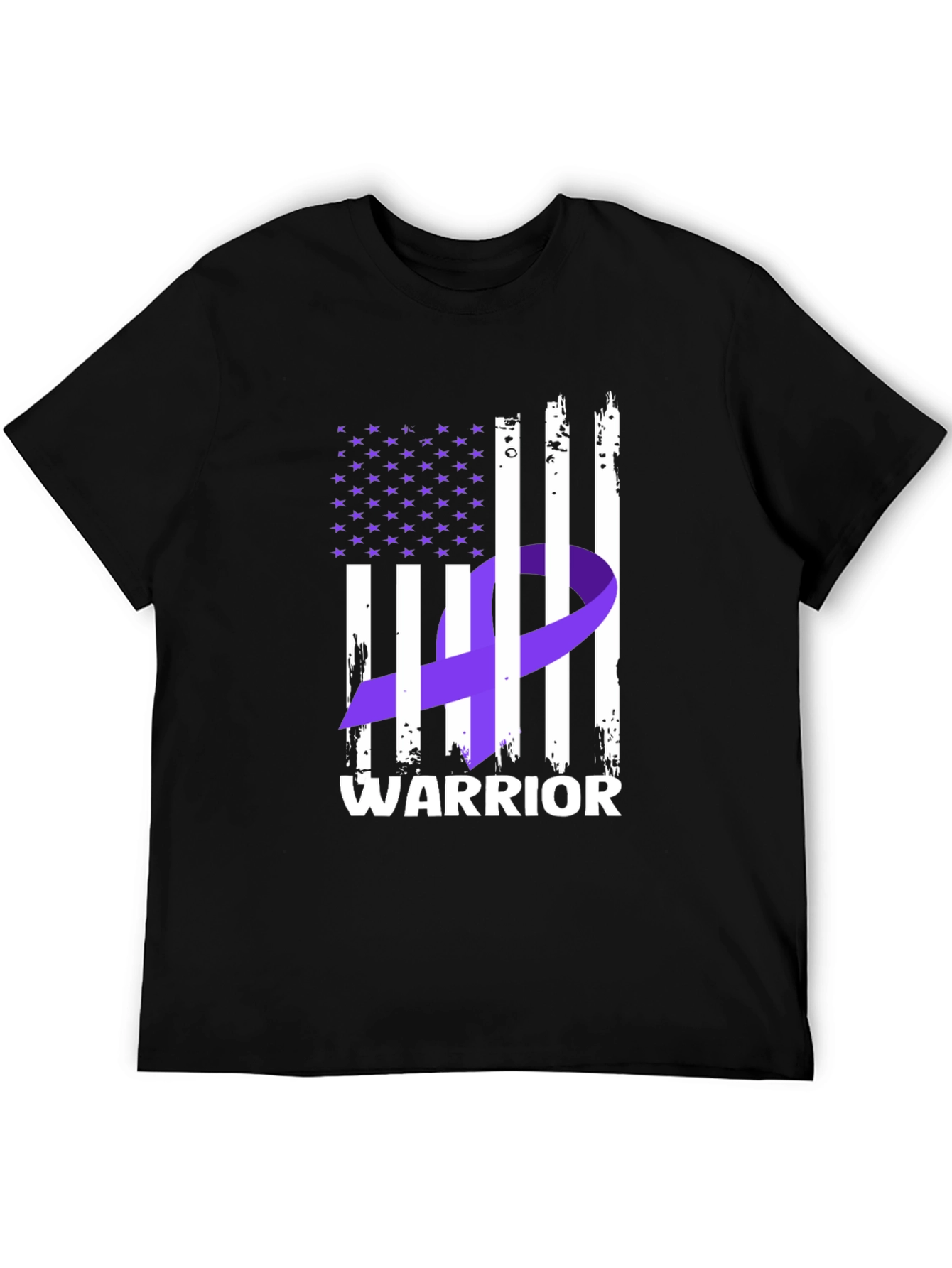 Warrior Ribbon Flag Graphic T-Shirt