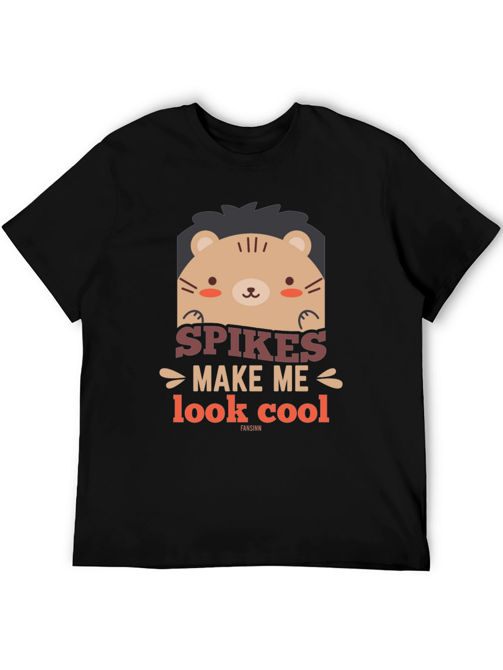 Cute Bear Spikes Make Me Look Cool Graphic Tee
