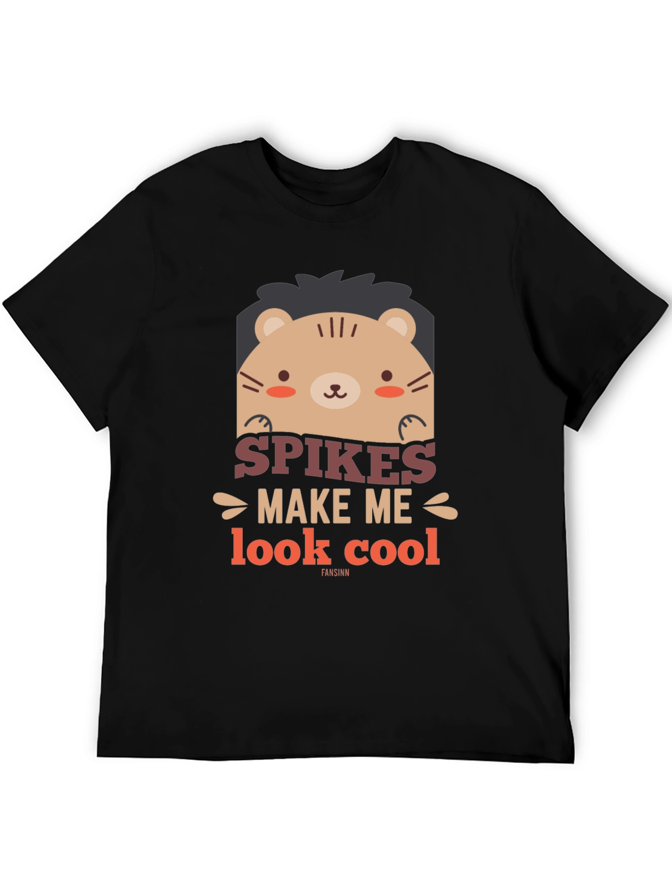 Cute Bear Spikes Make Me Look Cool Graphic Tee