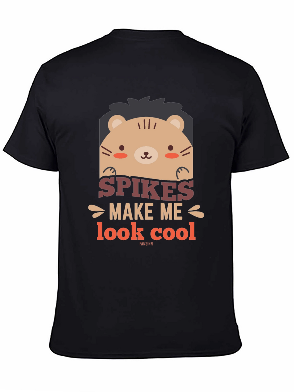Cute Bear Spikes Make Me Look Cool Graphic Tee