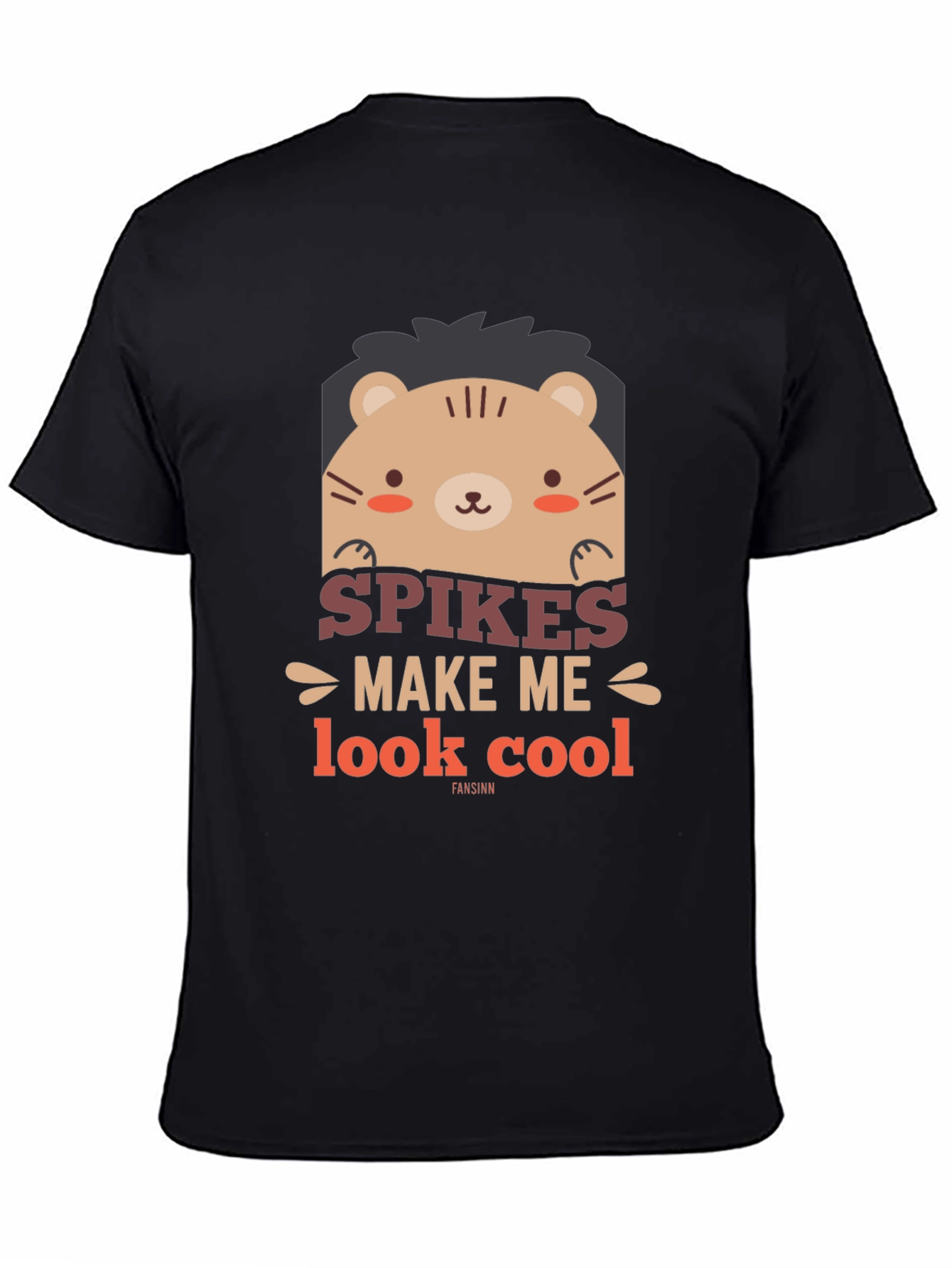 Cute Bear Spikes Make Me Look Cool Graphic Tee
