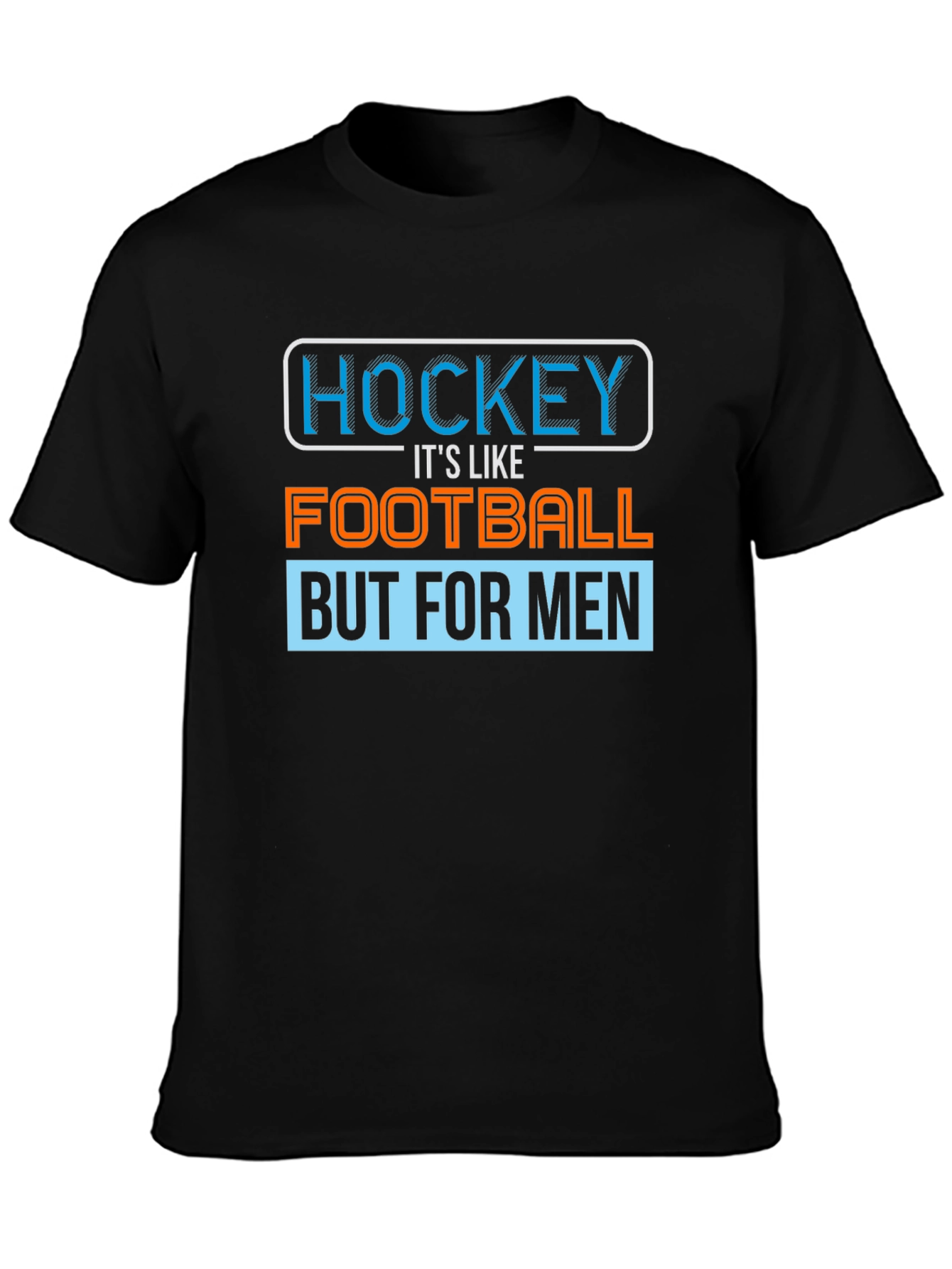 Hockey vs Football Mens T-Shirt