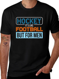 Hockey vs Football Mens T-Shirt