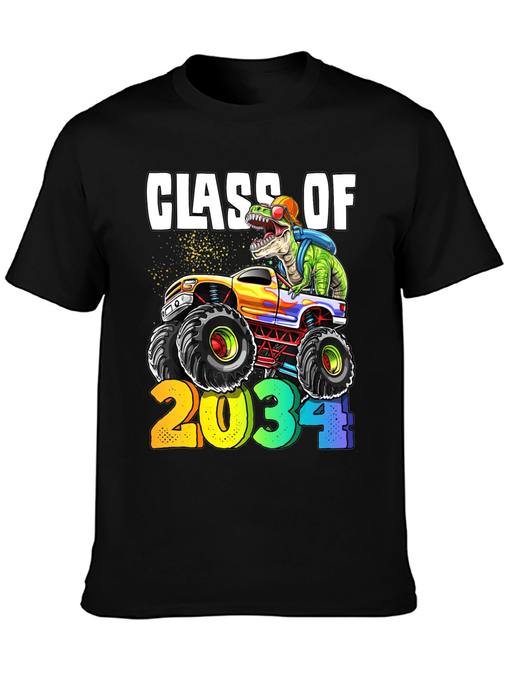 Class of 2034 Dinosaur Monster Truck T-Shirt
