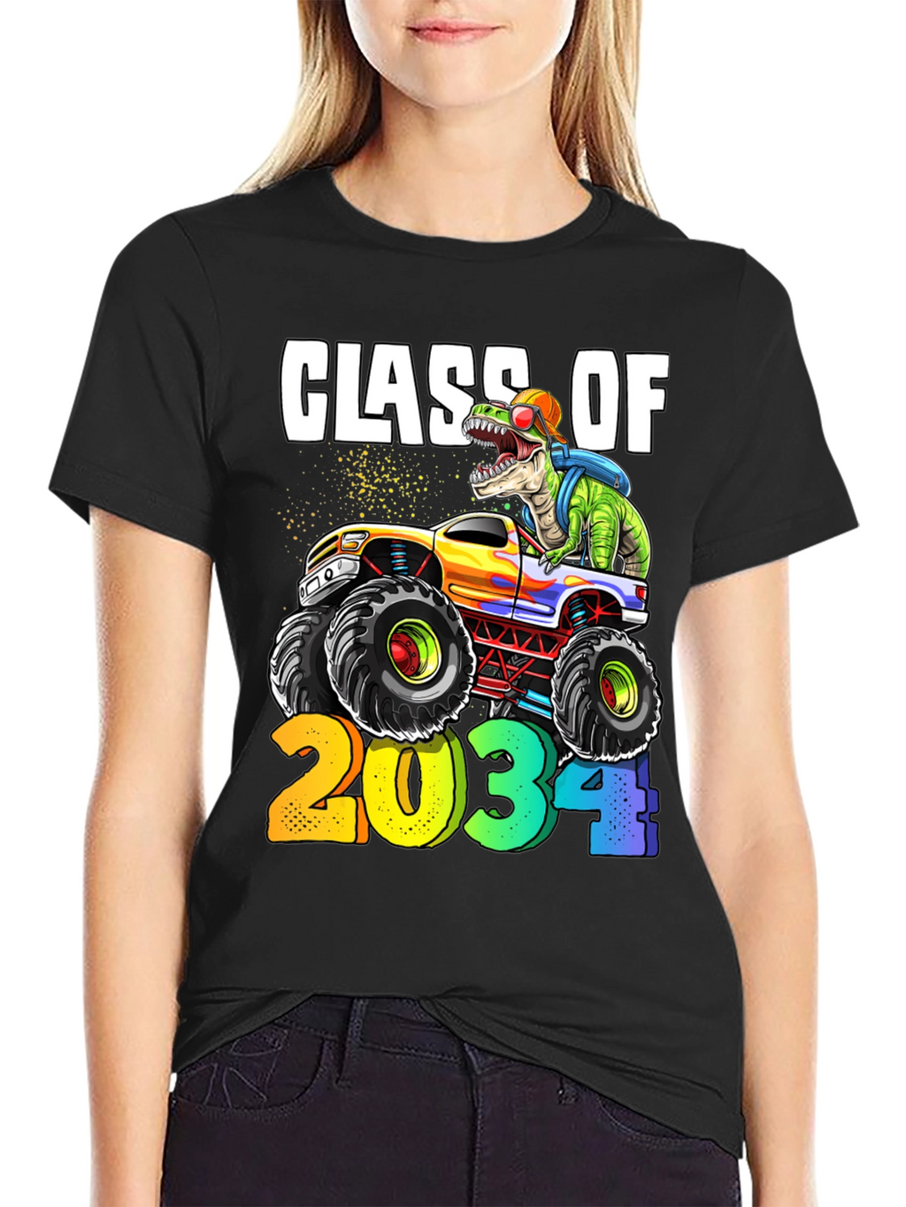 Class of 2034 Dinosaur Monster Truck T-Shirt