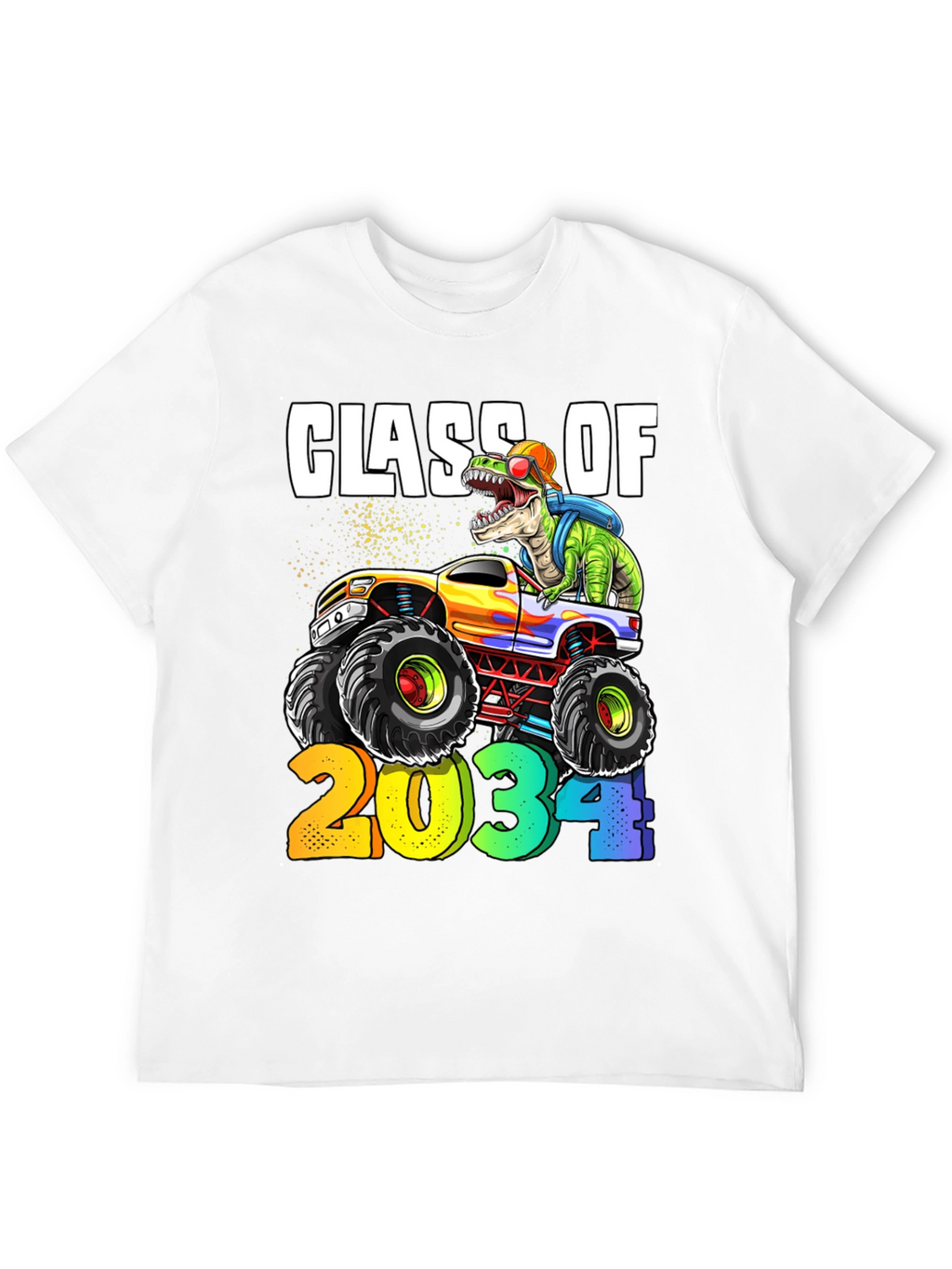 Class of 2034 Dinosaur Monster Truck T-Shirt