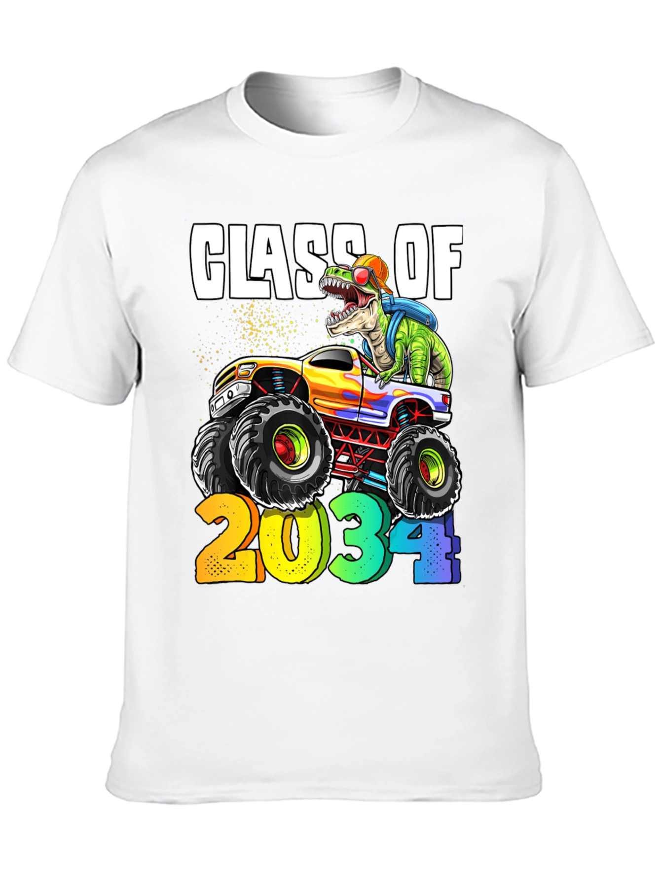 Class of 2034 Dinosaur Monster Truck T-Shirt
