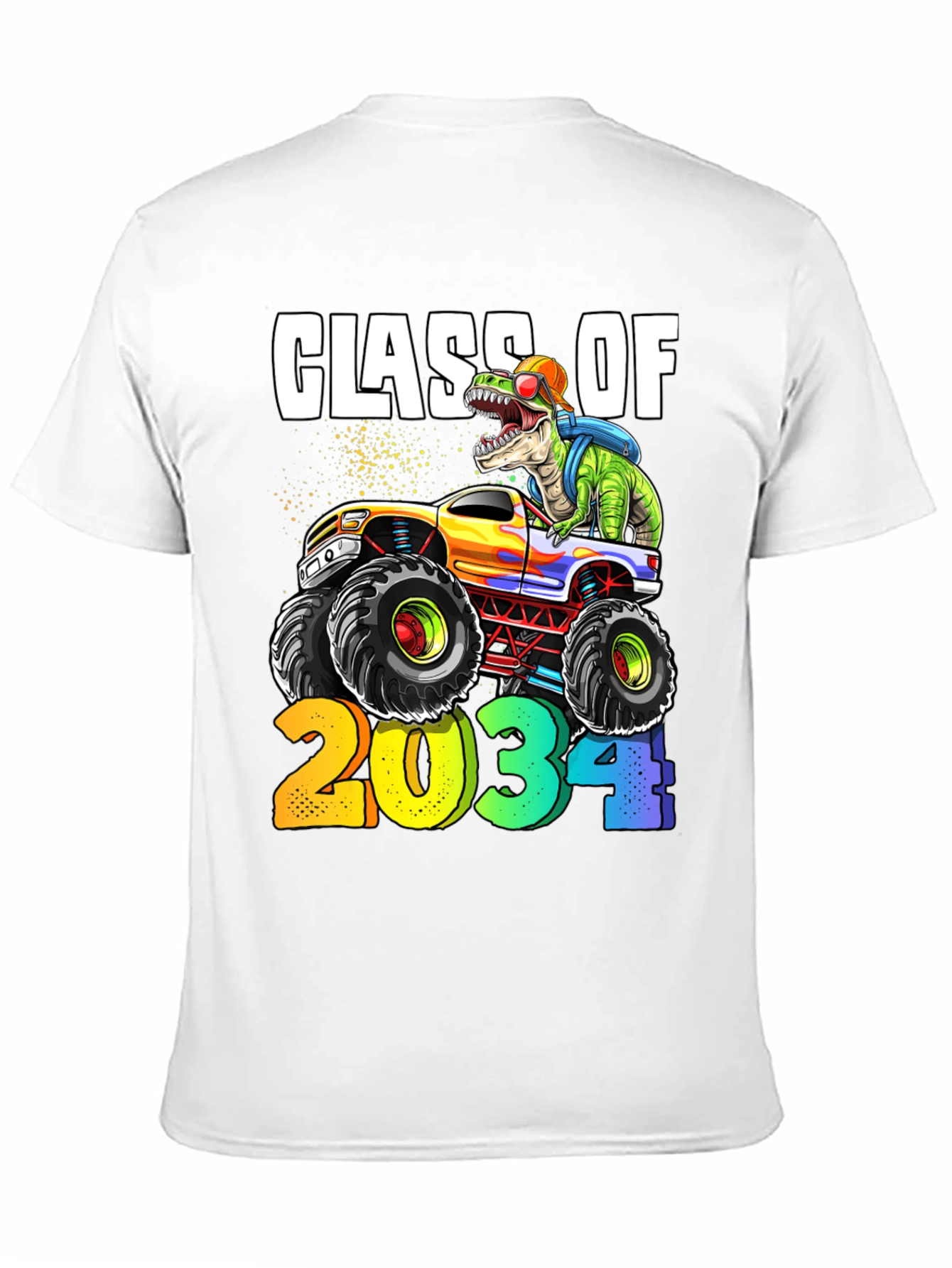 Class of 2034 Dinosaur Monster Truck T-Shirt