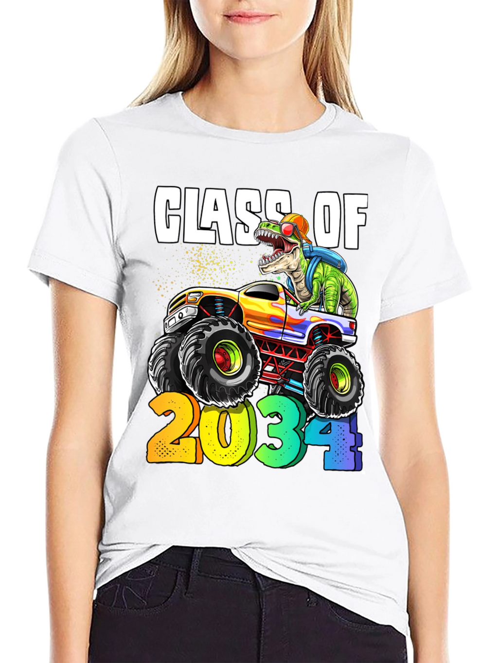 Class of 2034 Dinosaur Monster Truck T-Shirt