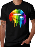 Rainbow Lips Graphic T-Shirt