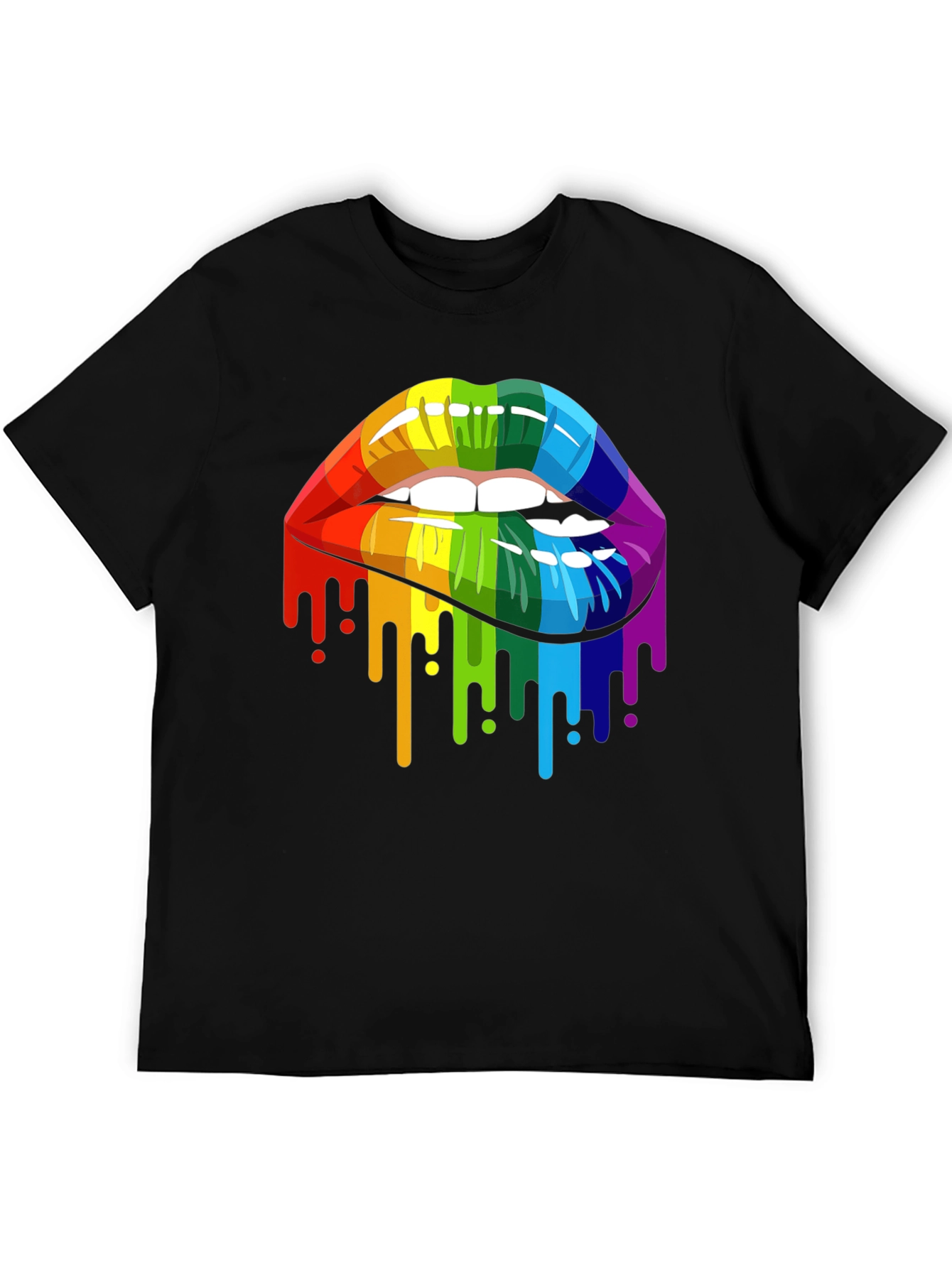 Rainbow Lips Graphic T-Shirt