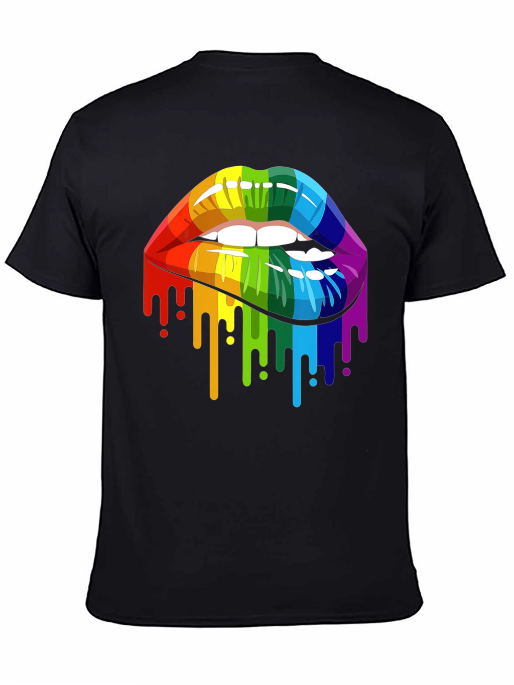 Rainbow Lips Graphic T-Shirt