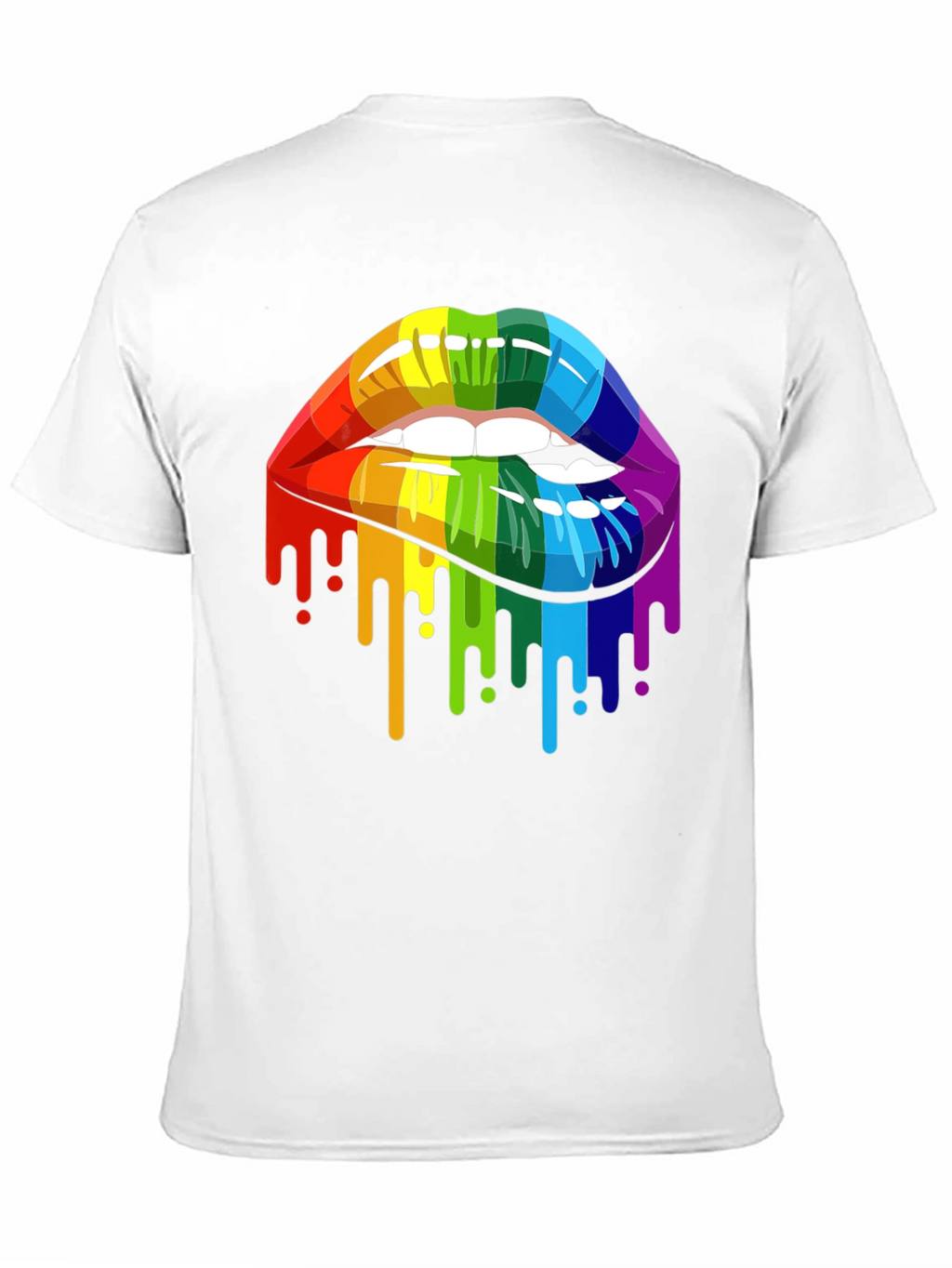 Rainbow Lips Graphic T-Shirt