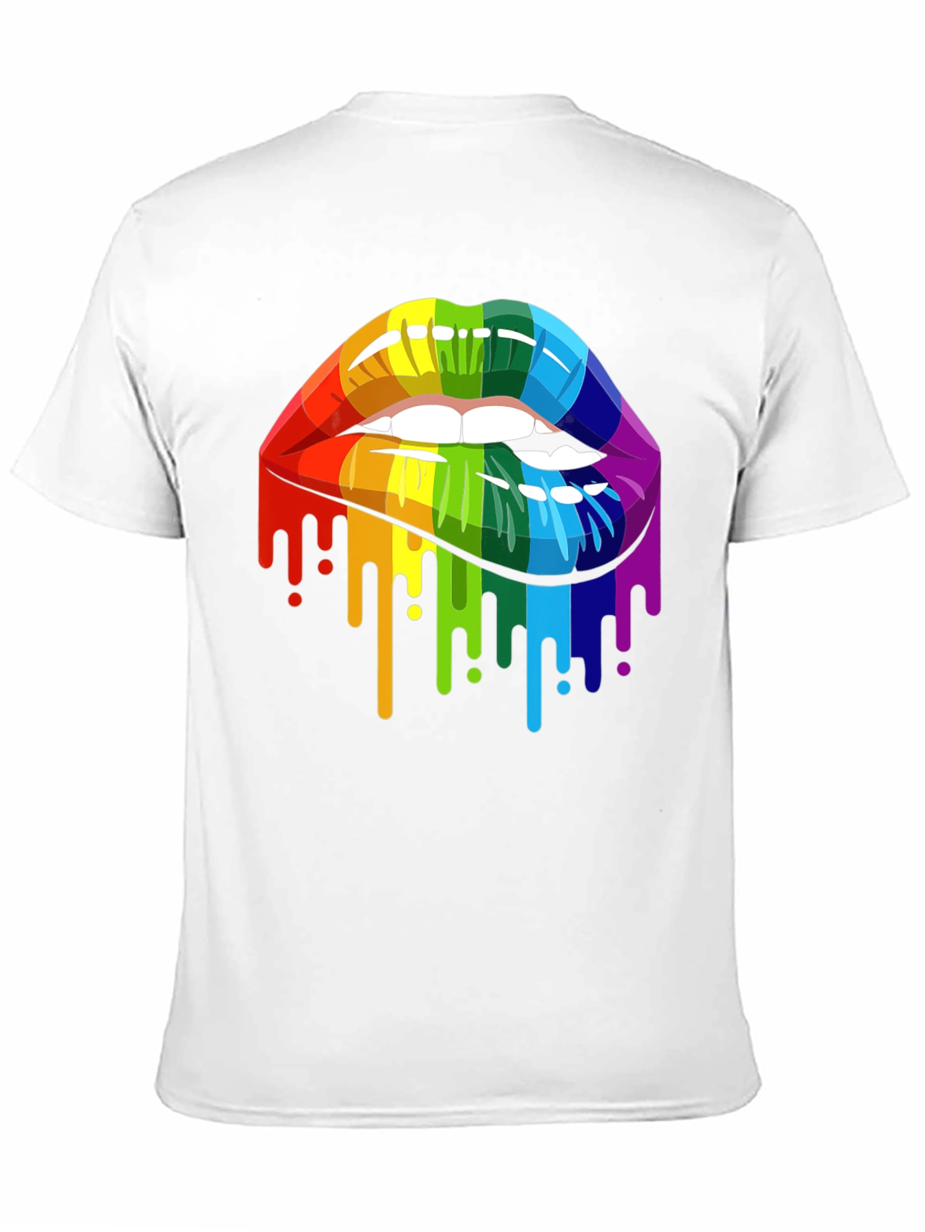 Rainbow Lips Graphic T-Shirt