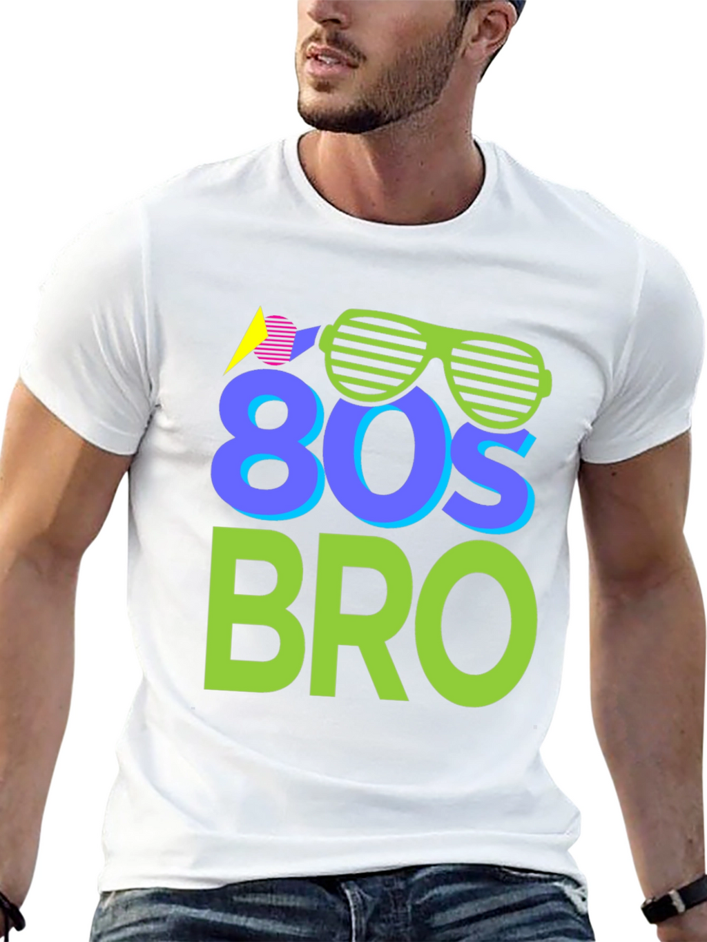 80s Bro T-Shirt - Retro Graphic Tee