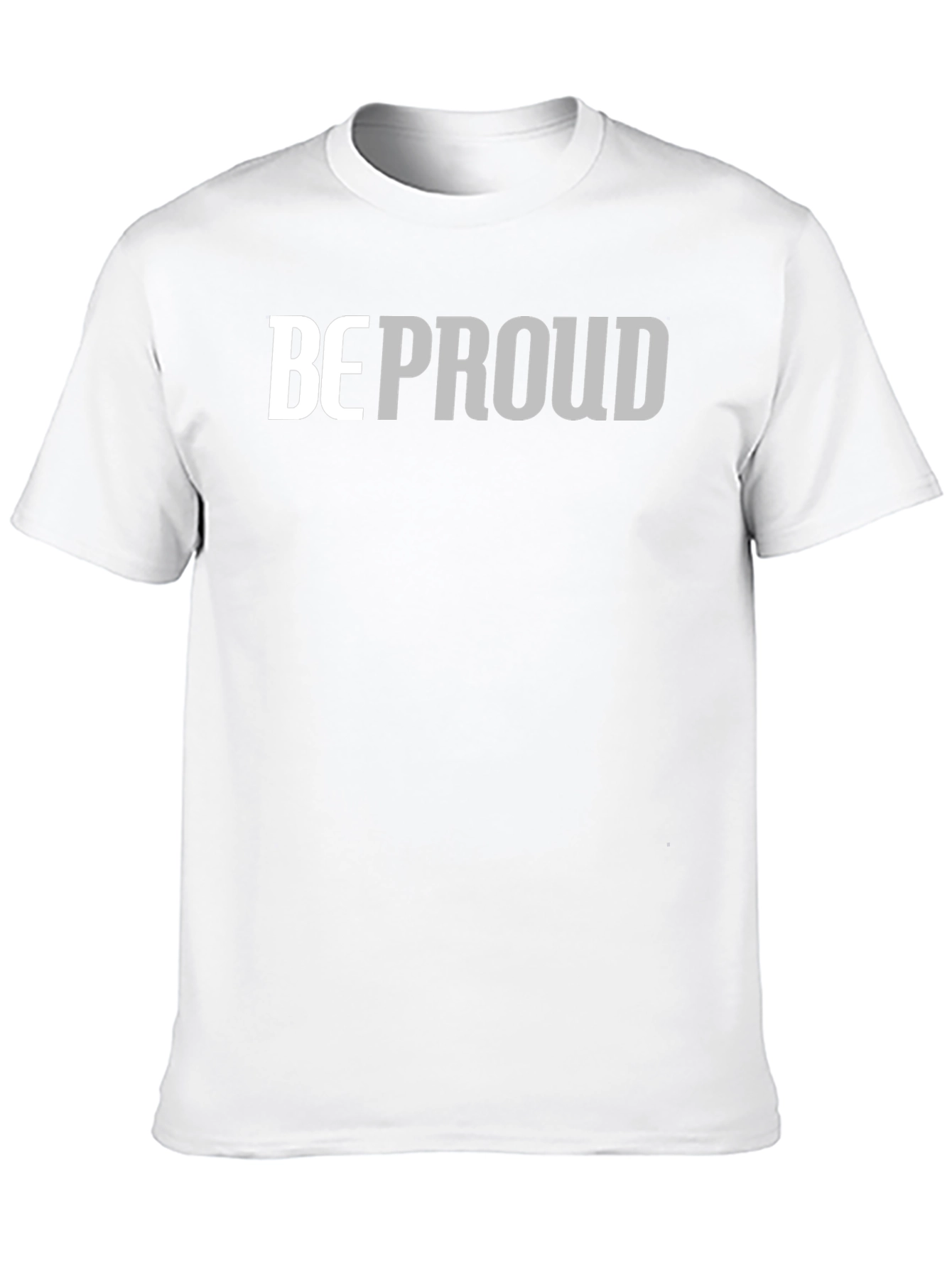 Be Proud Graphic Tee - Soft Black Cotton Blend