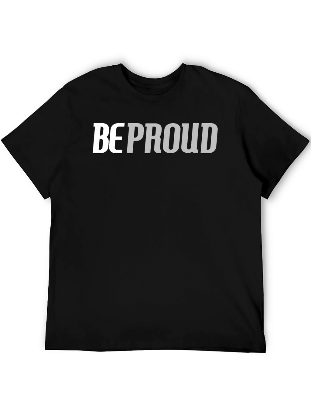 Be Proud Graphic Tee - Soft Black Cotton Blend