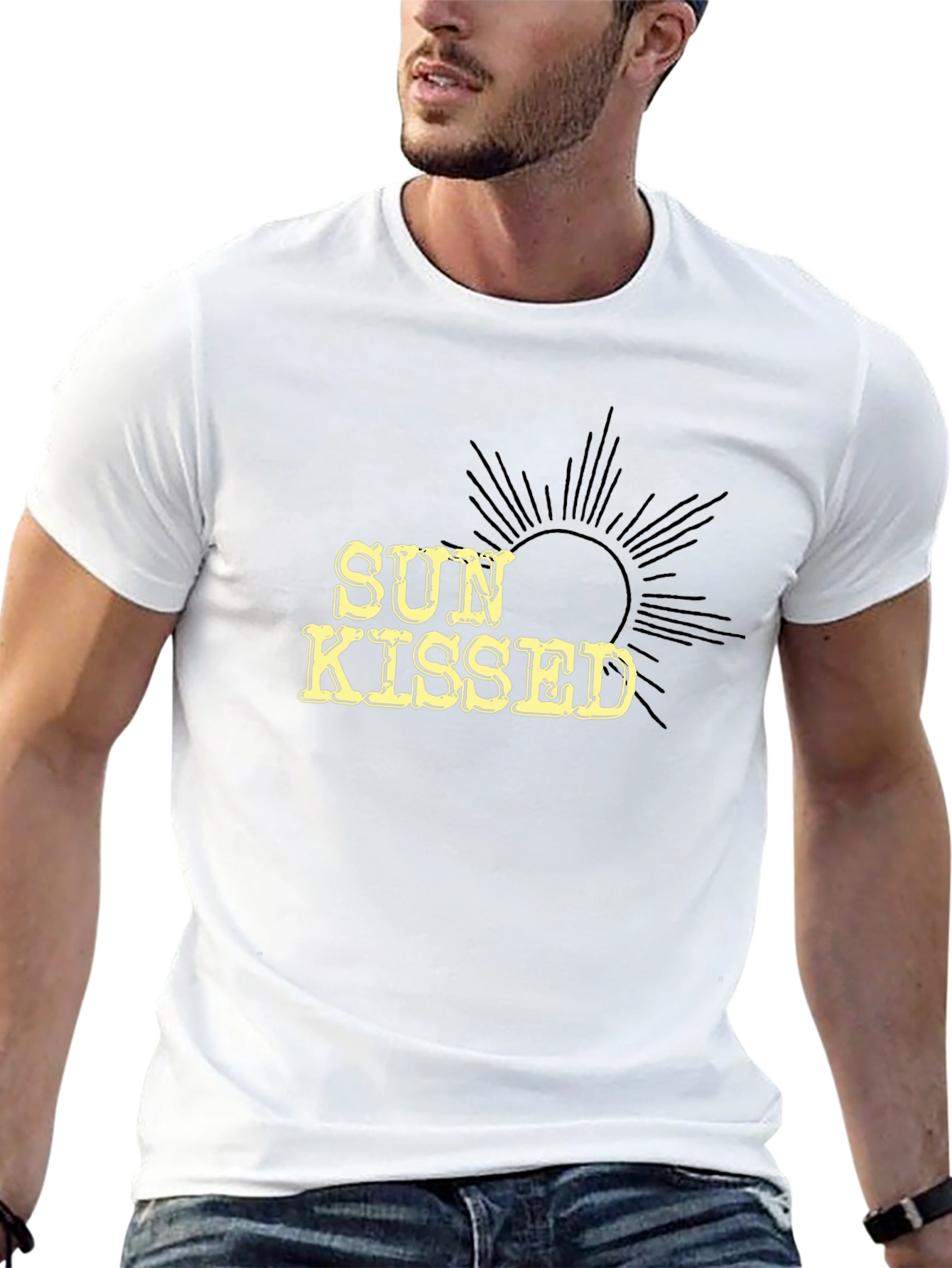 Sun Kissed Graphic Black Tee