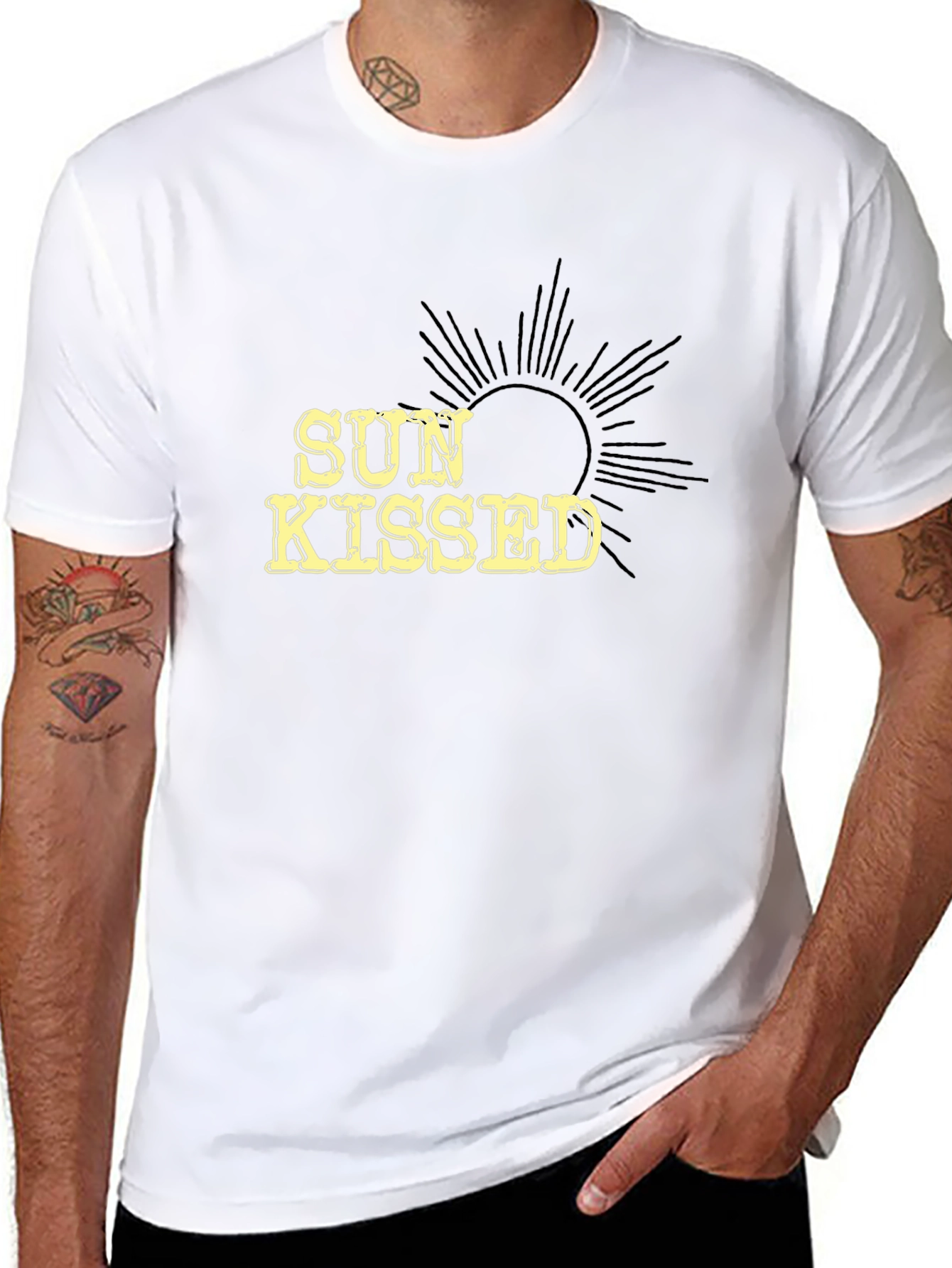 Sun Kissed Graphic Black Tee
