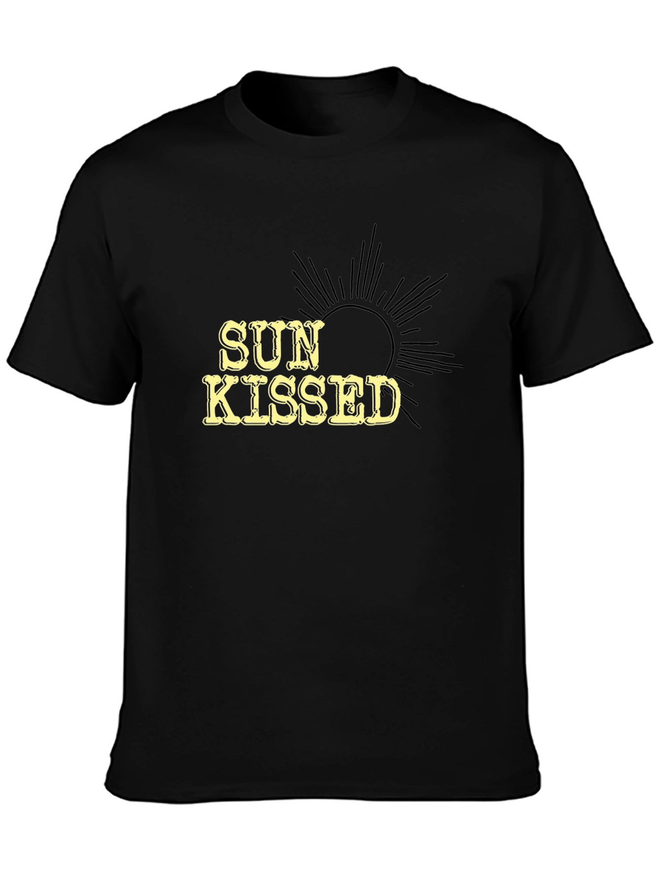Sun Kissed Graphic Black Tee