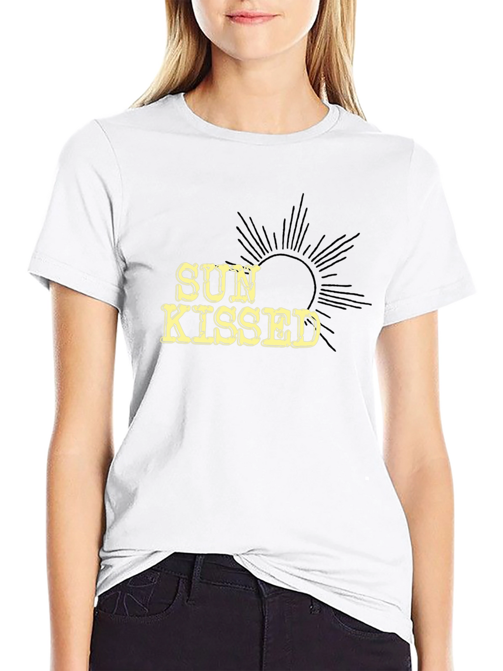 Sun Kissed Graphic Black Tee