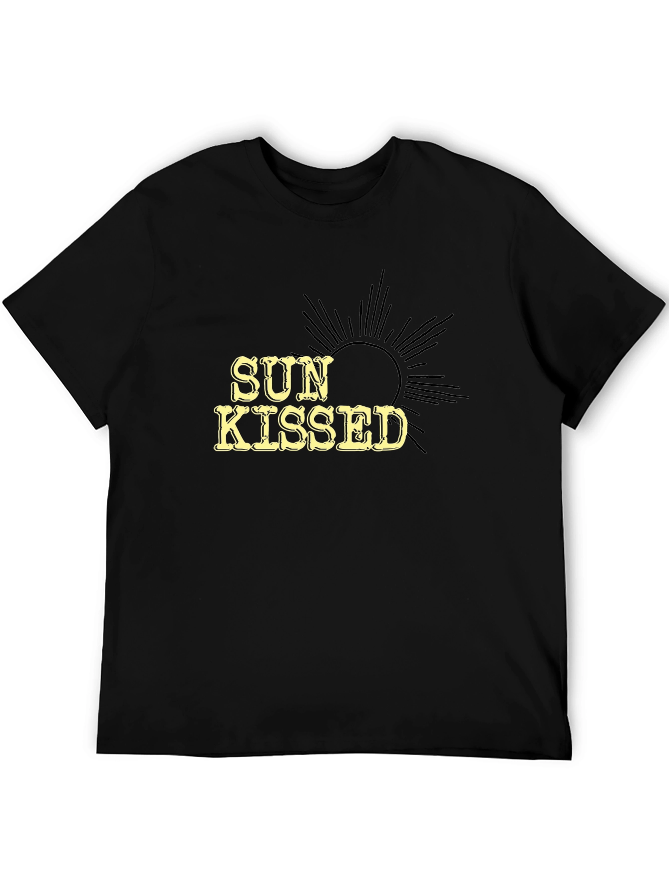 Sun Kissed Graphic Black Tee
