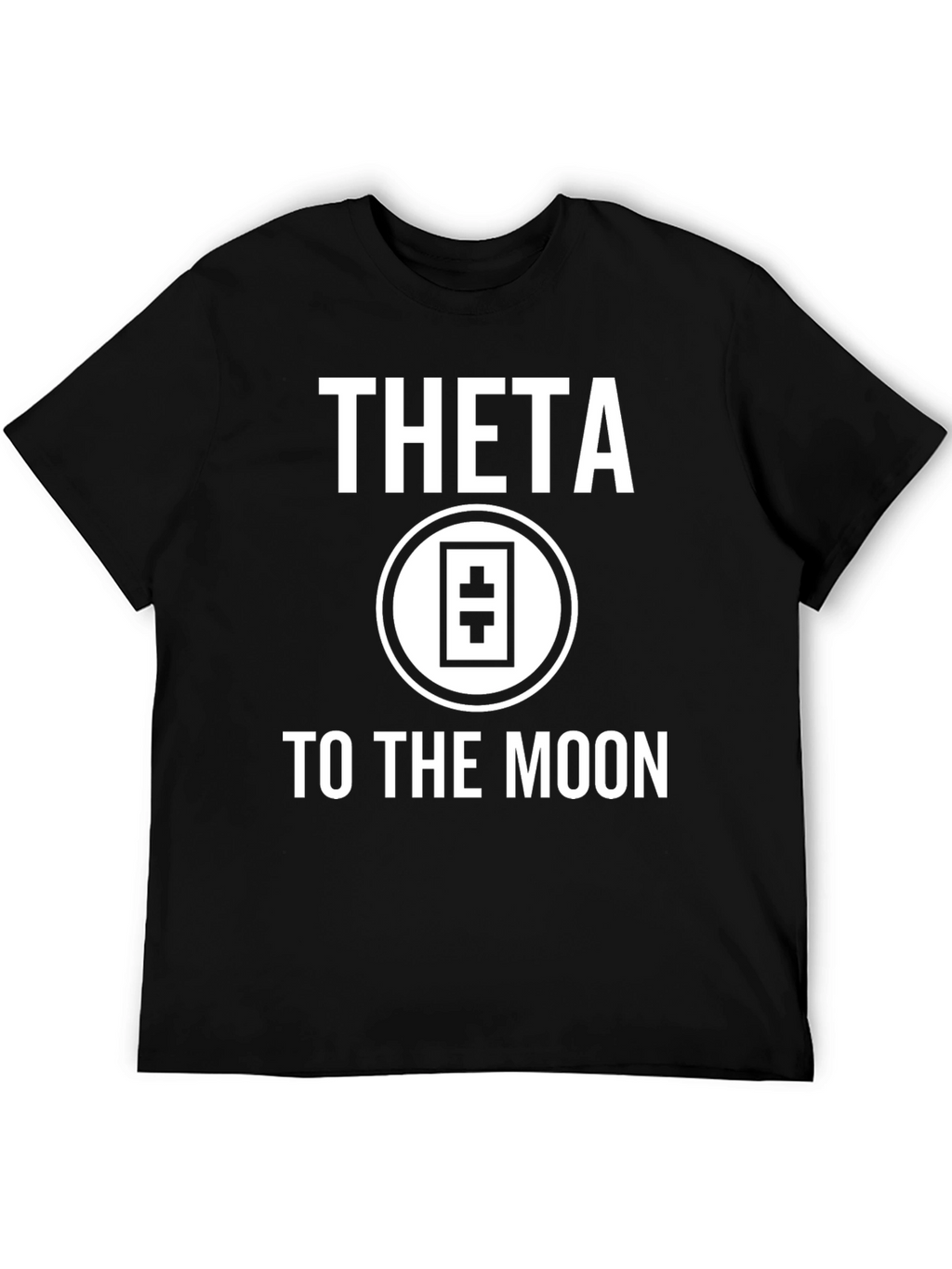 Theta To The Moon Black T-Shirt