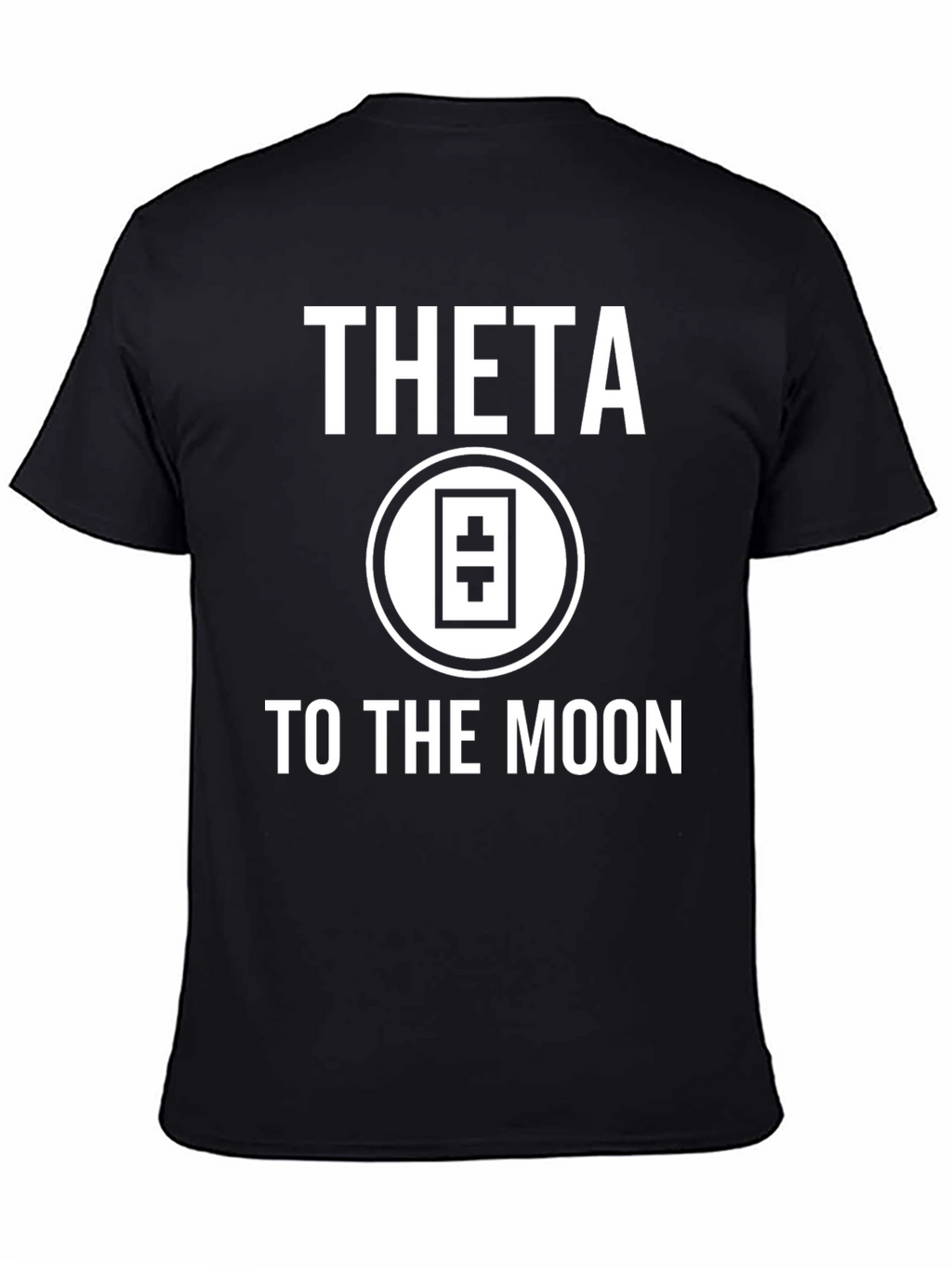 Theta To The Moon Black T-Shirt