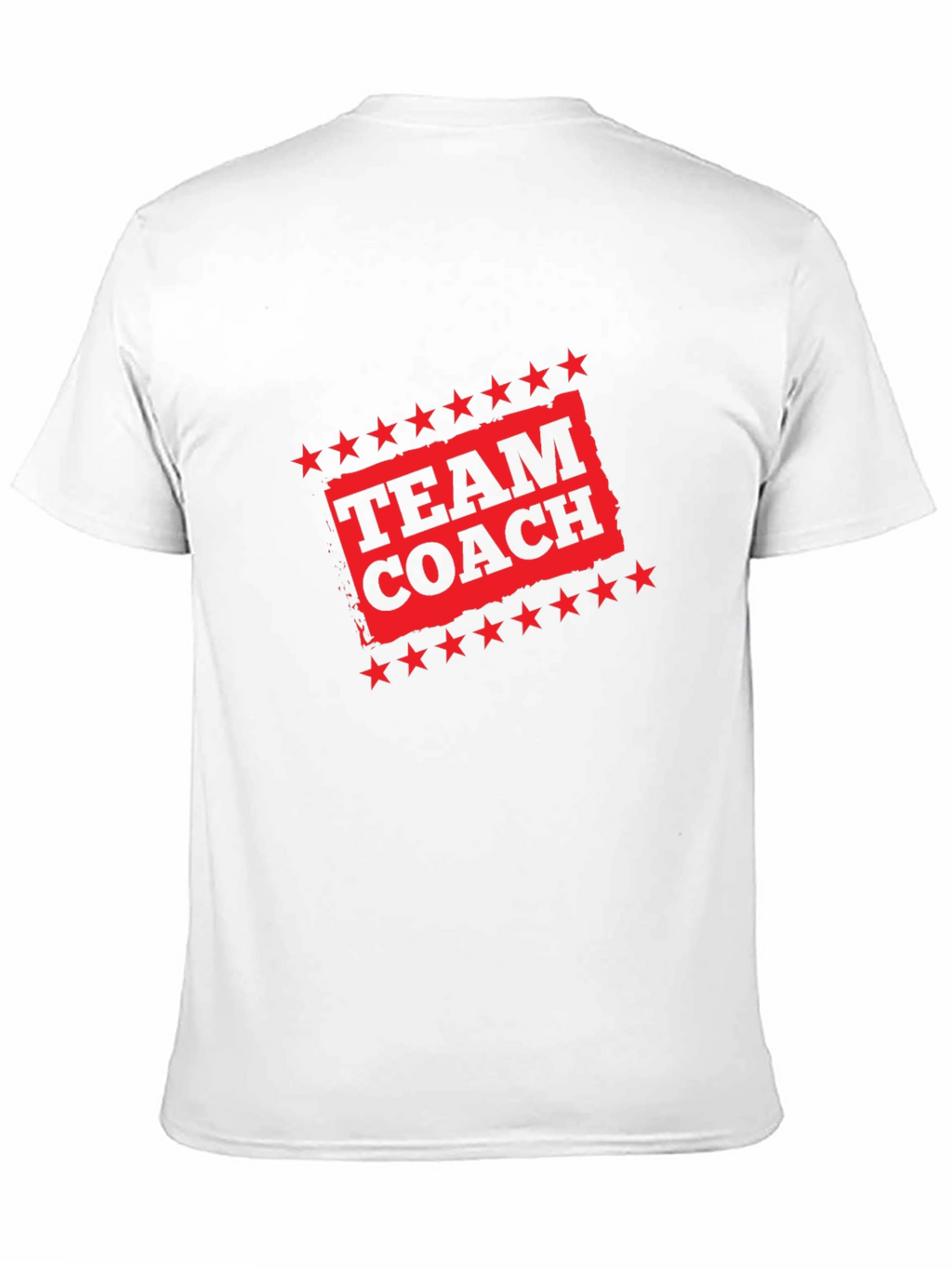 Team Coach Black T-Shirt with Red Graphic