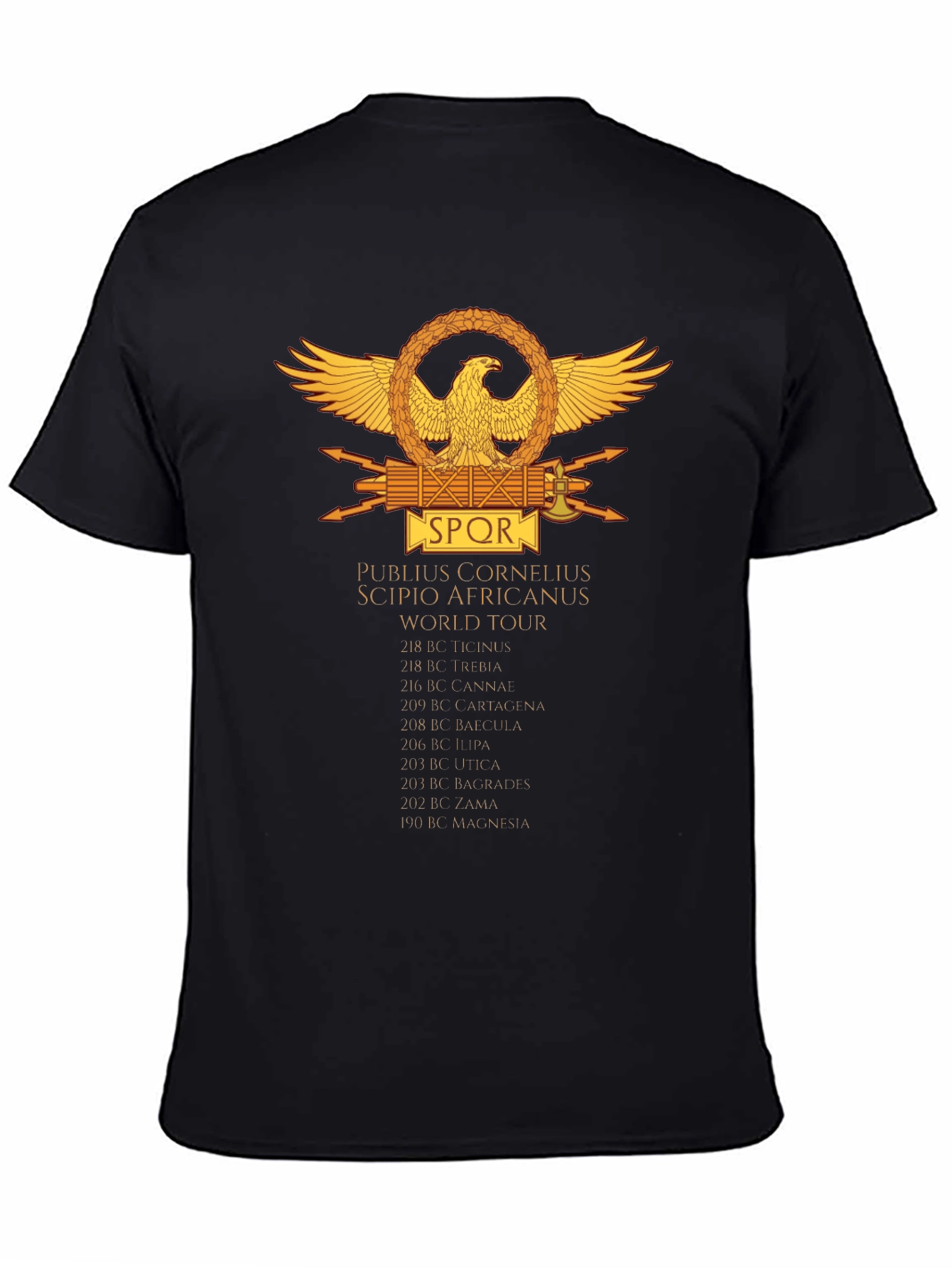 SPQR Publius Cornelius Scipio Africanus World Tour T-Shirt