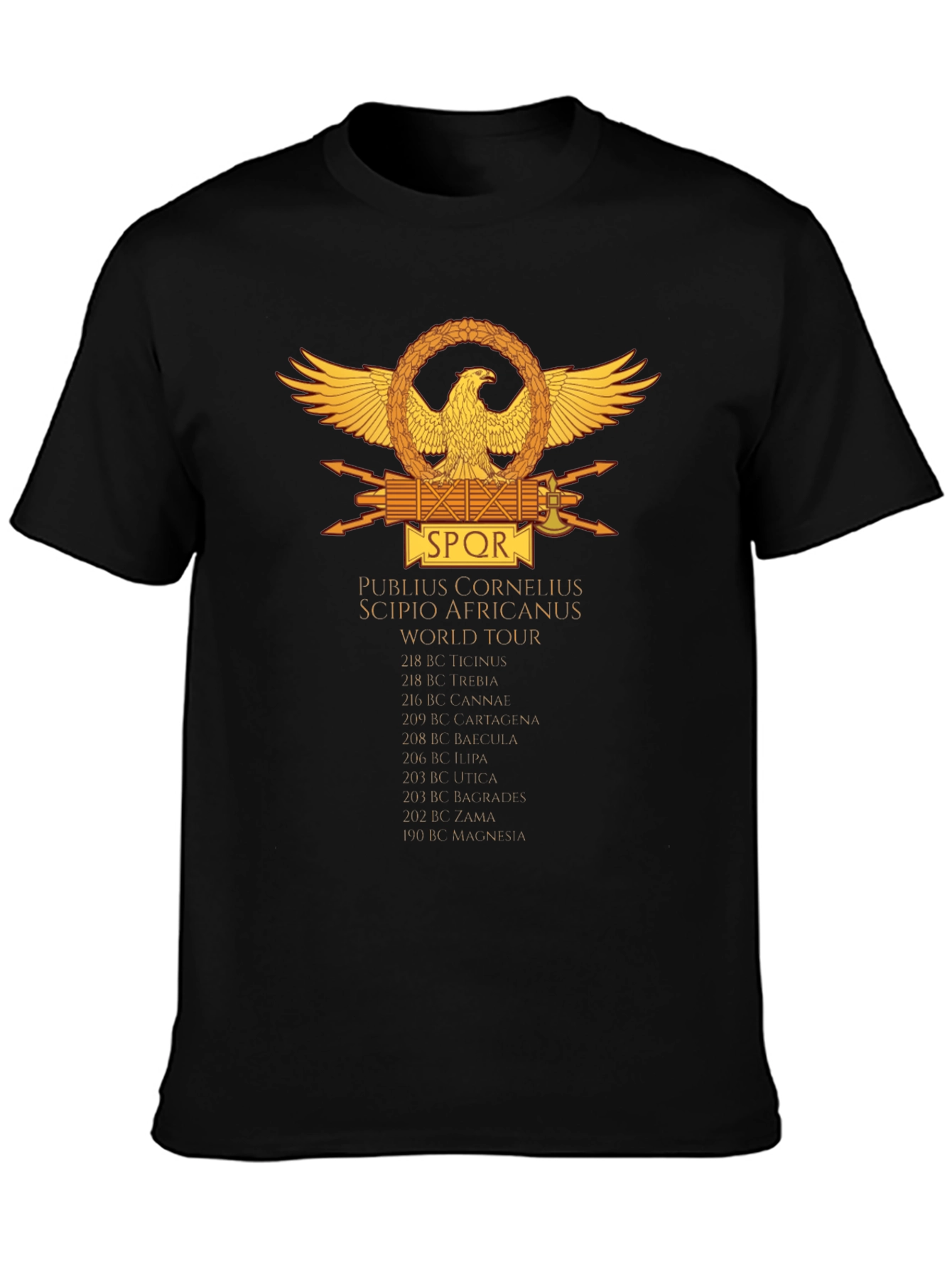 SPQR Publius Cornelius Scipio Africanus World Tour T-Shirt