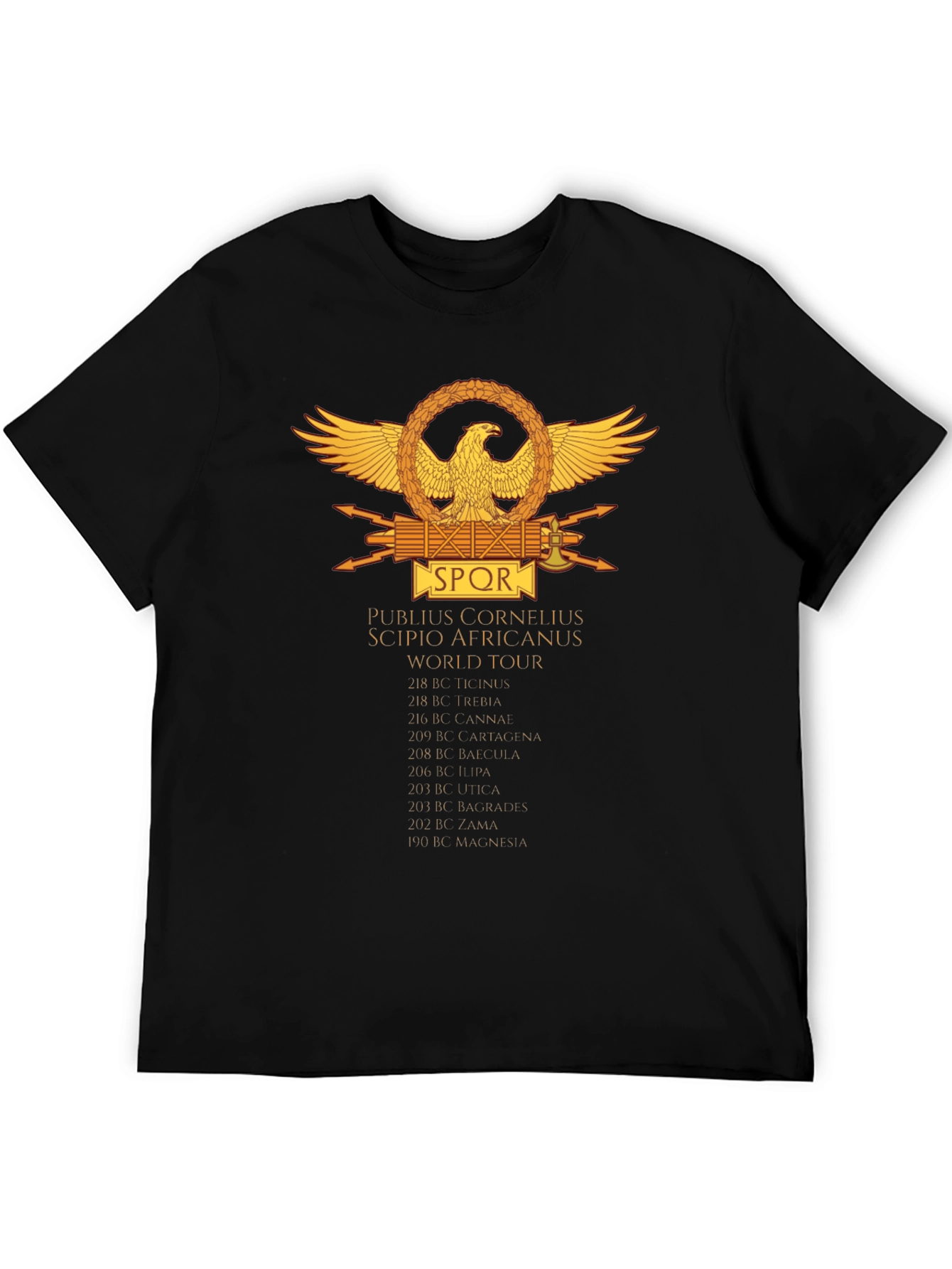 SPQR Publius Cornelius Scipio Africanus World Tour T-Shirt